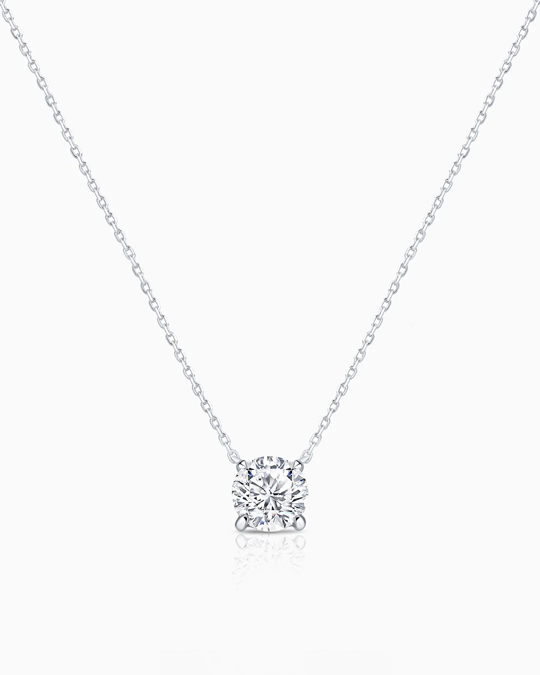 Gargantilla Eve de Diamante 0,25 Cts. en Oro Blanco de 18 Kt - Image 4