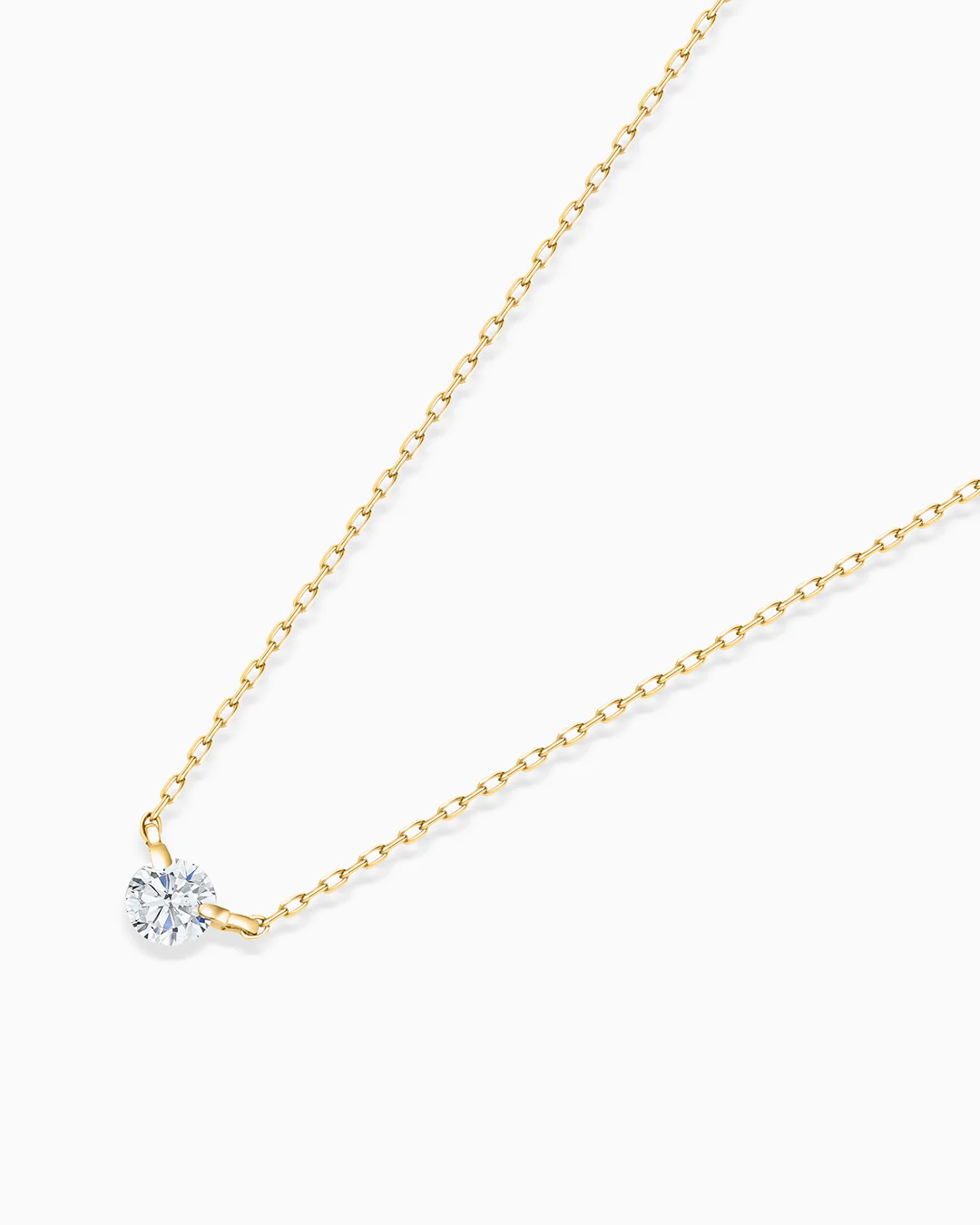 Gargantilla Floating Stud Diamond en Oro Amarillo de 18 Kt - Image 3