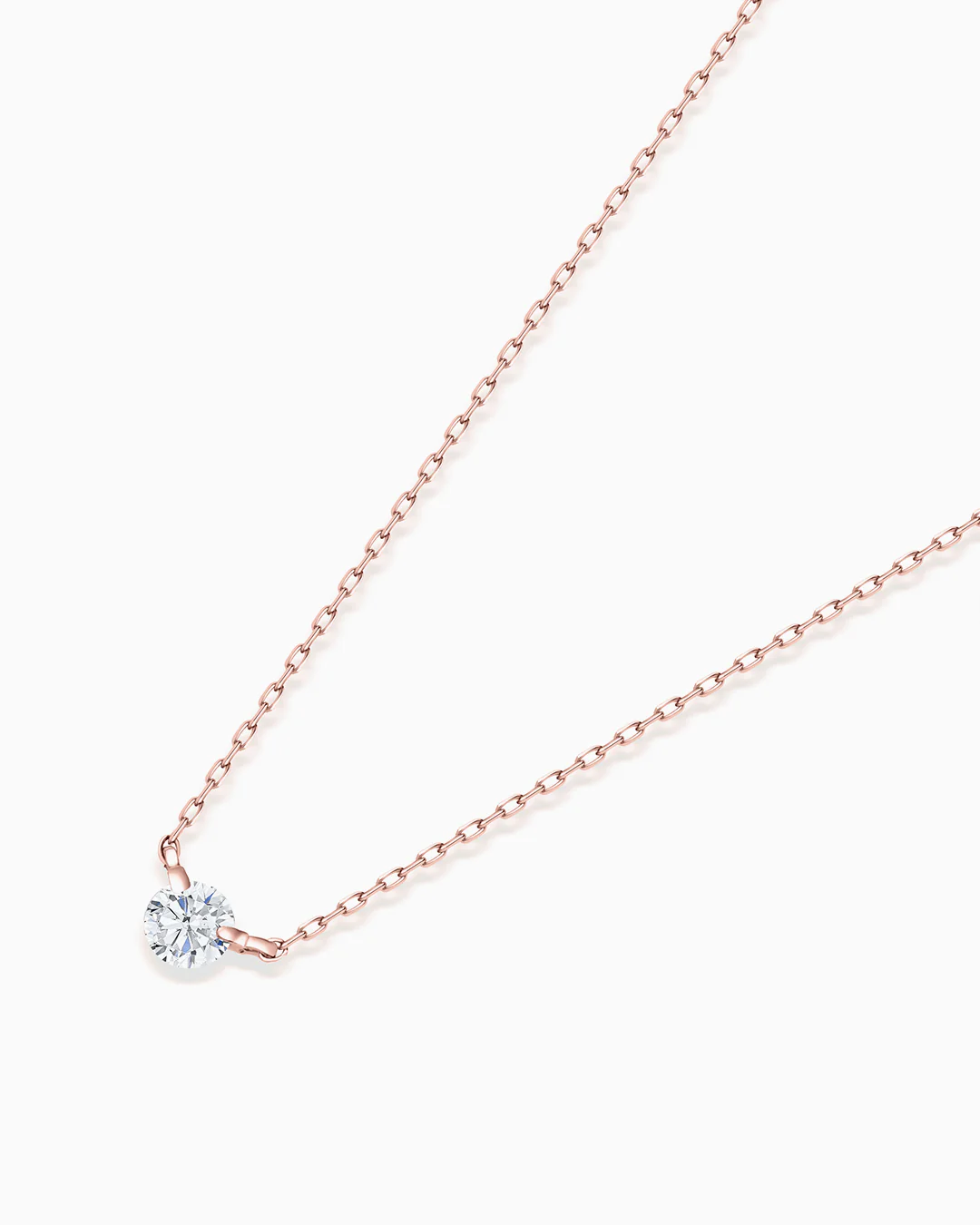 Gargantilla Floating Stud Diamond en Oro Rosa de 18 Kt - Image 4