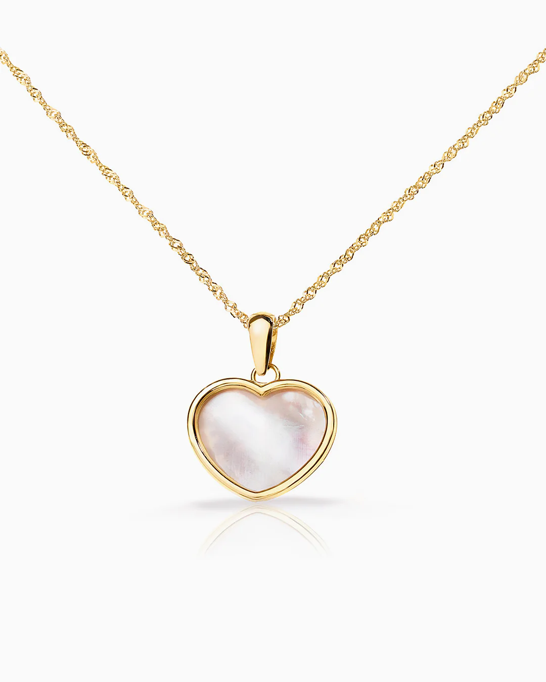 Gargantilla Heart de Nácar en Oro Amarillo de 18 Kt