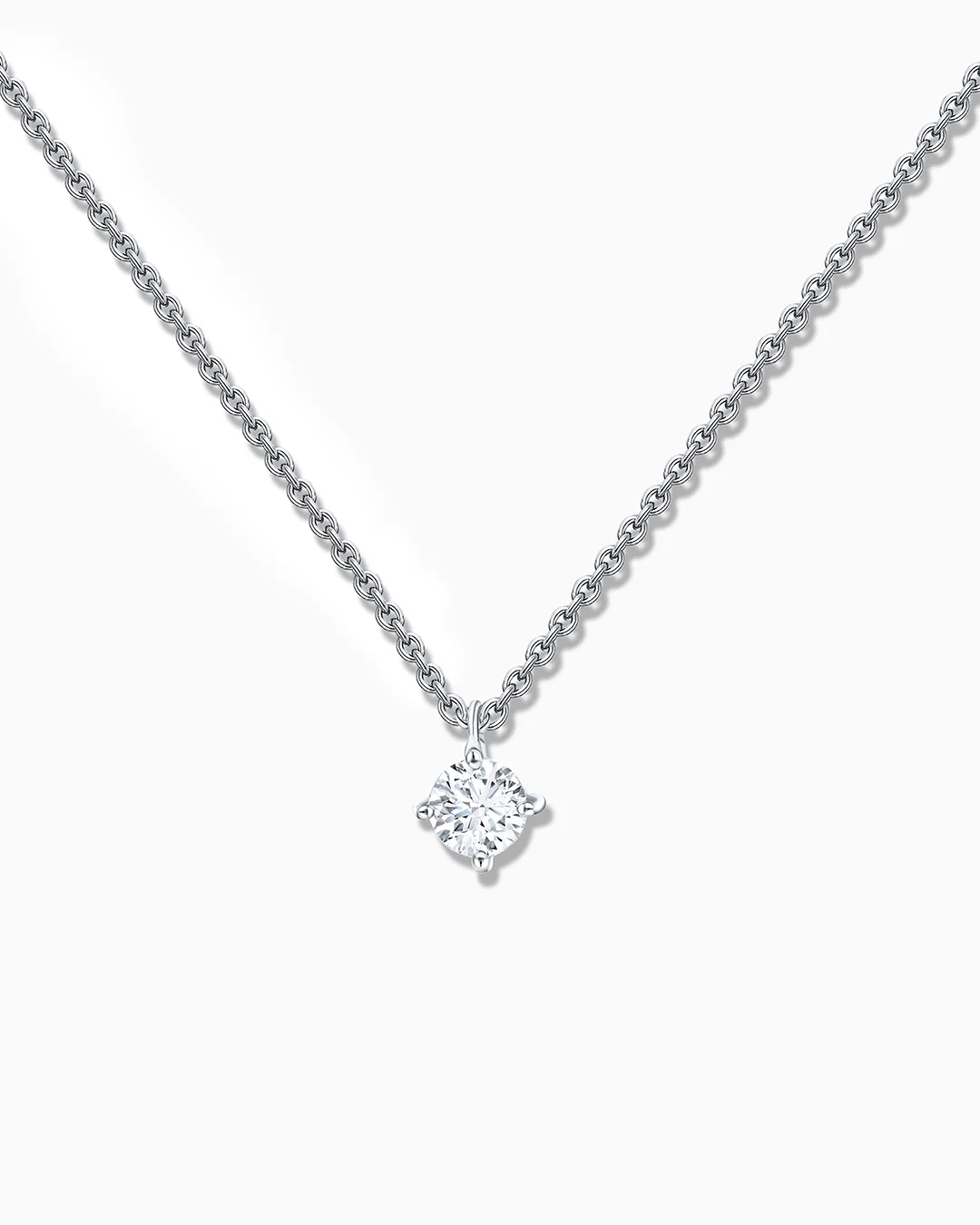 Gargantilla Jolie de Diamante 0,10 Cts. en Oro Blanco de 18 Kt - Image 4