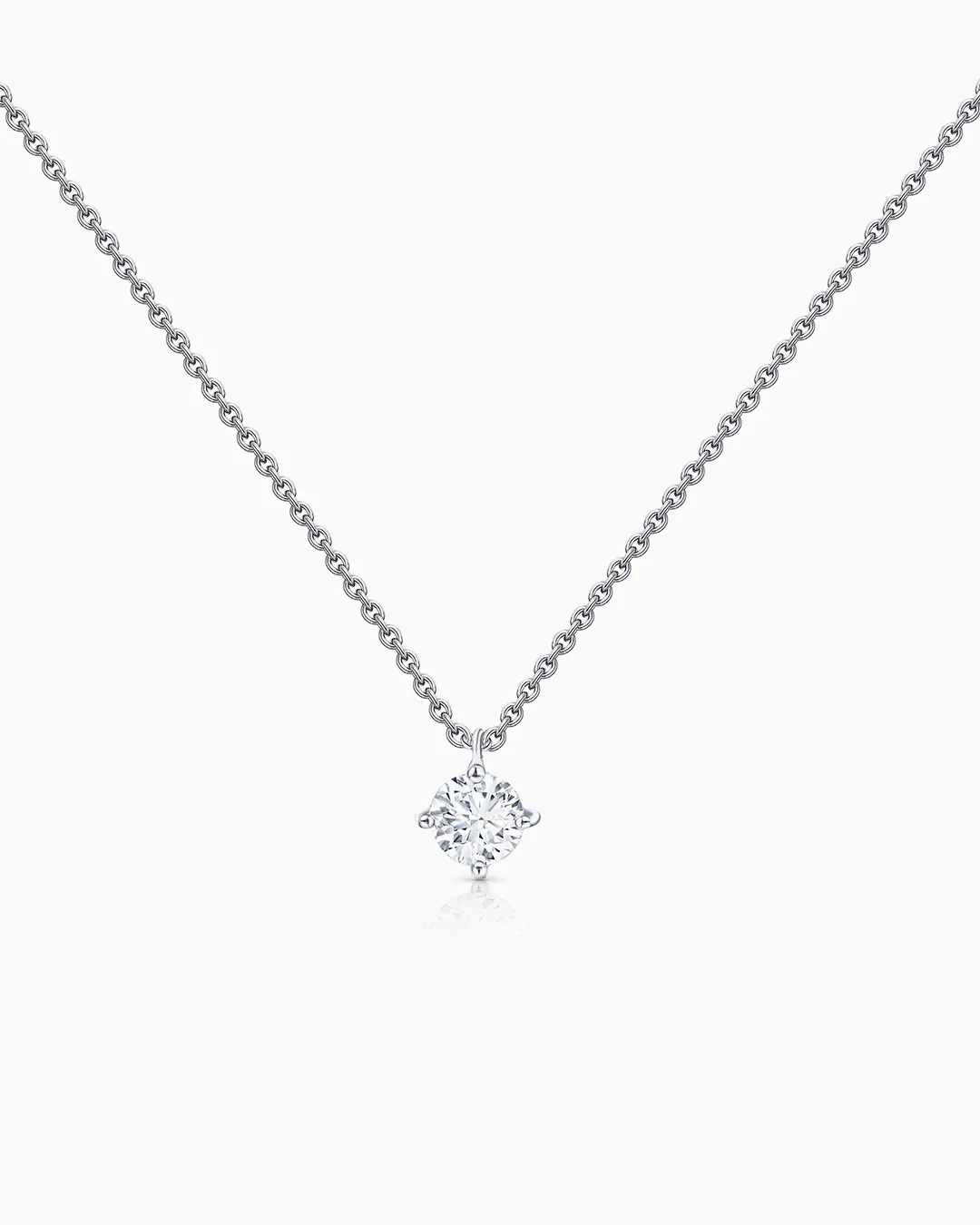 Gargantilla Jolie de Diamante 0,15 Cts. en Oro Blanco de 18 Kt - Image 3