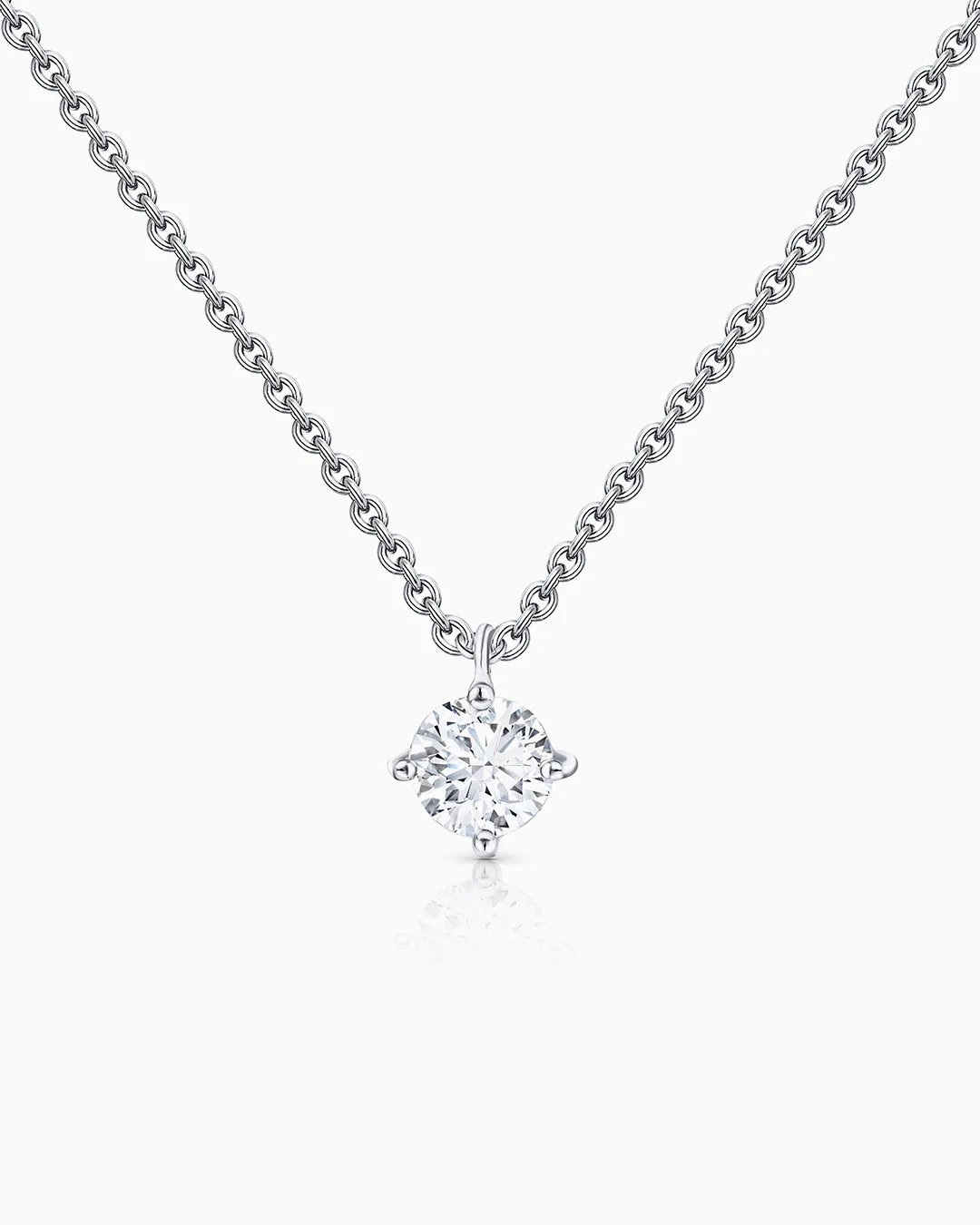 Gargantilla Jolie de Diamante 0,20 Cts. en Oro Blanco de 18 Kt