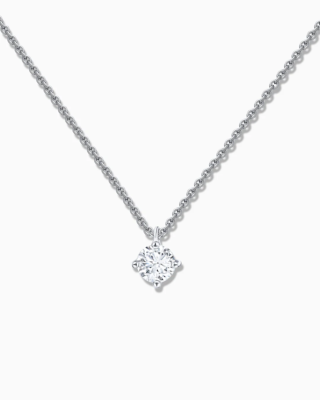 Gargantilla Jolie de Diamante 0,25 Cts. en Oro Blanco de 18 Kt