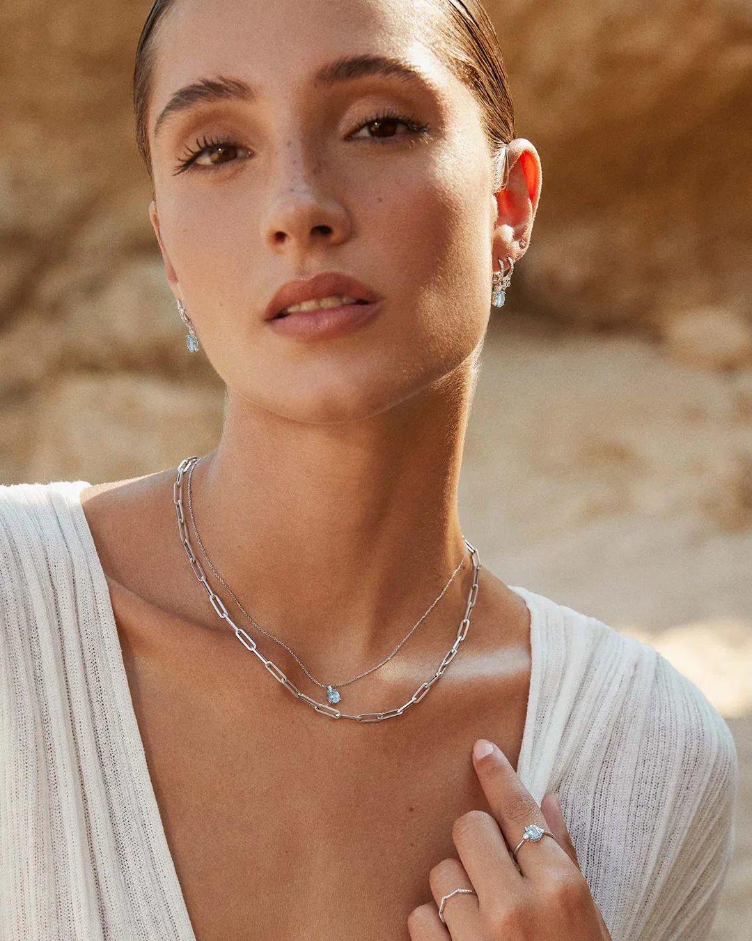 Gargantilla Links en Oro Blanco de 18 Kt - Image 3