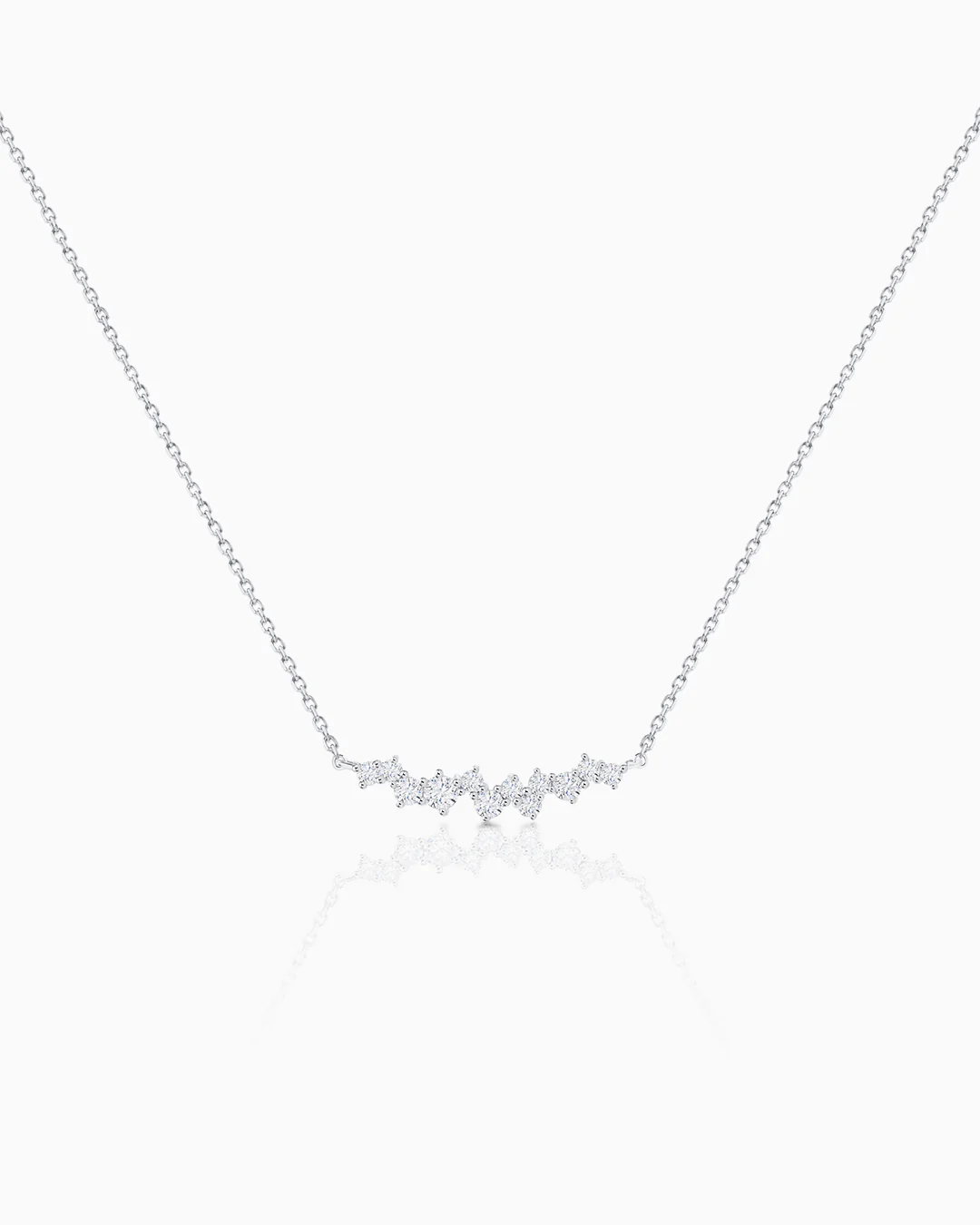 Gargantilla Luz de Luna de Diamantes en Oro Blanco de 18 Kt - Image 4