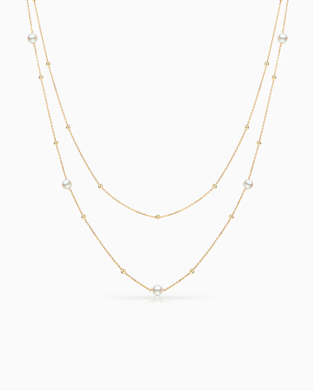 Gargantilla Mabi Blet BS Doble en Oro Amarillo de 18 Kt