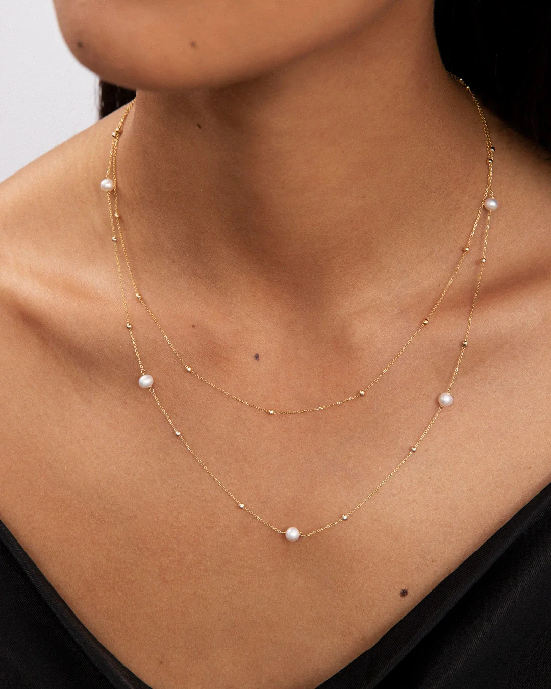 Gargantilla Mabi Blet BS Doble en Oro Amarillo de 18 Kt - Image 2