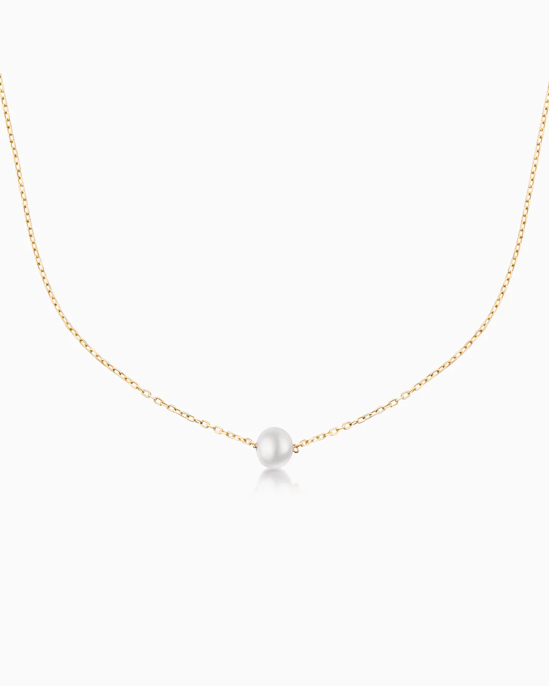 Gargantilla Mabi Blet Single de Perlas en Oro Amarillo de 18 Kt