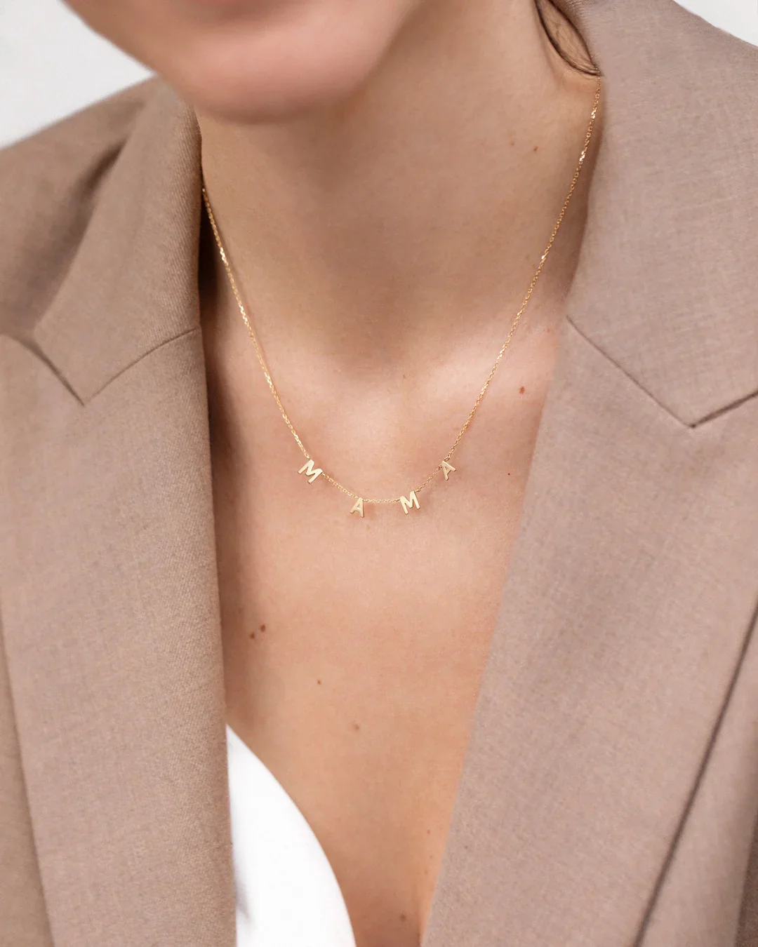 Gargantilla Message Personalizable en Oro Amarillo de 18 Kt - Image 3