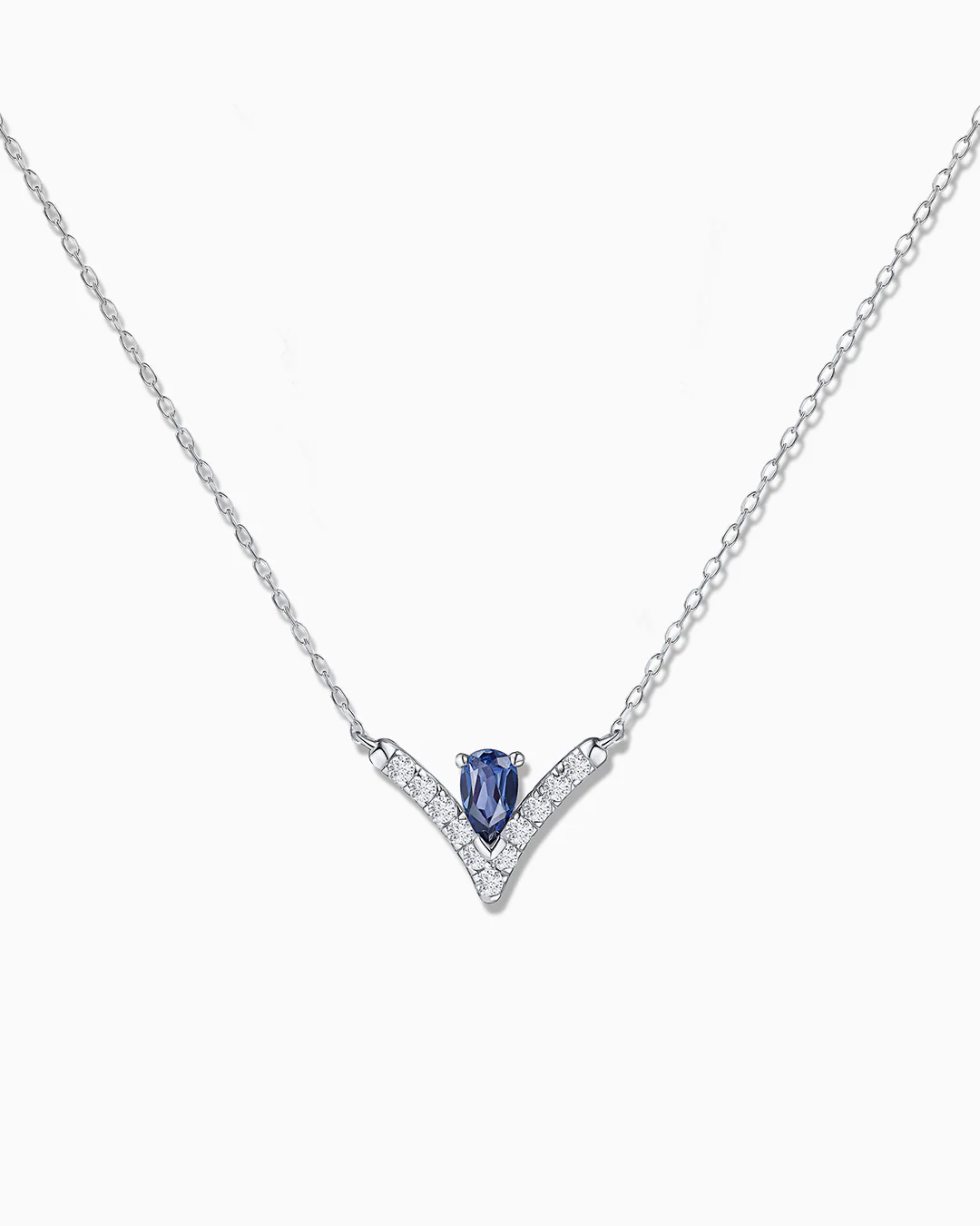 Gargantilla Mia de Zafiro y Diamantes en Oro Blanco de 18 Kt - Image 3