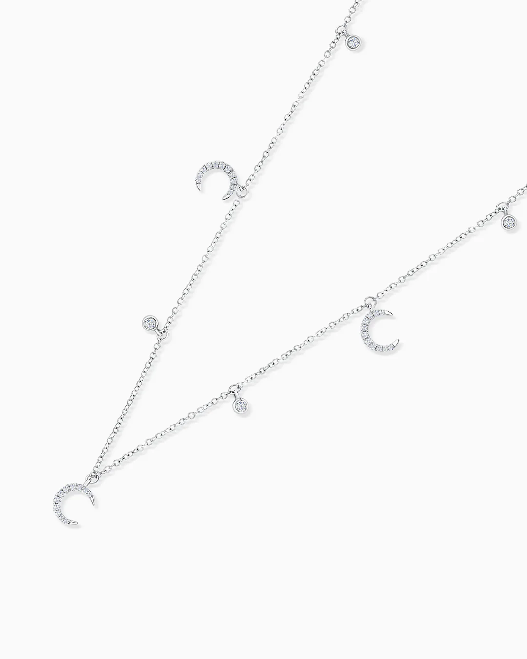 Gargantilla Moon Diamonds en Oro Blanco de 18 Kt - Image 3