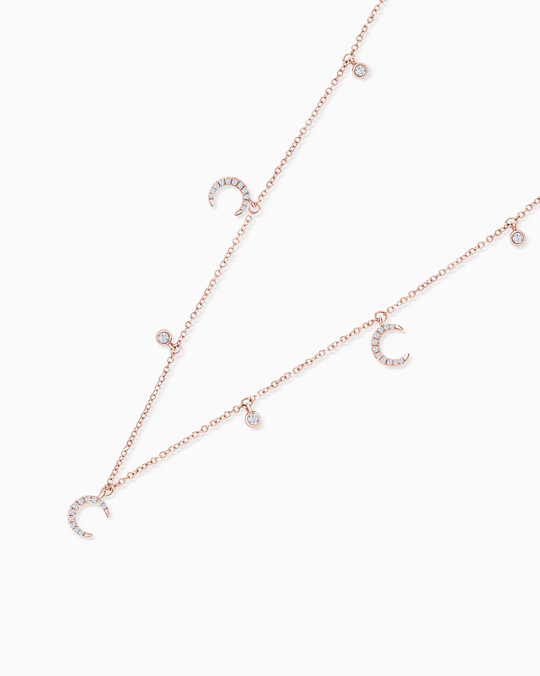 Gargantilla Moon Diamonds en Oro Rosa de 18 Kt - Image 3