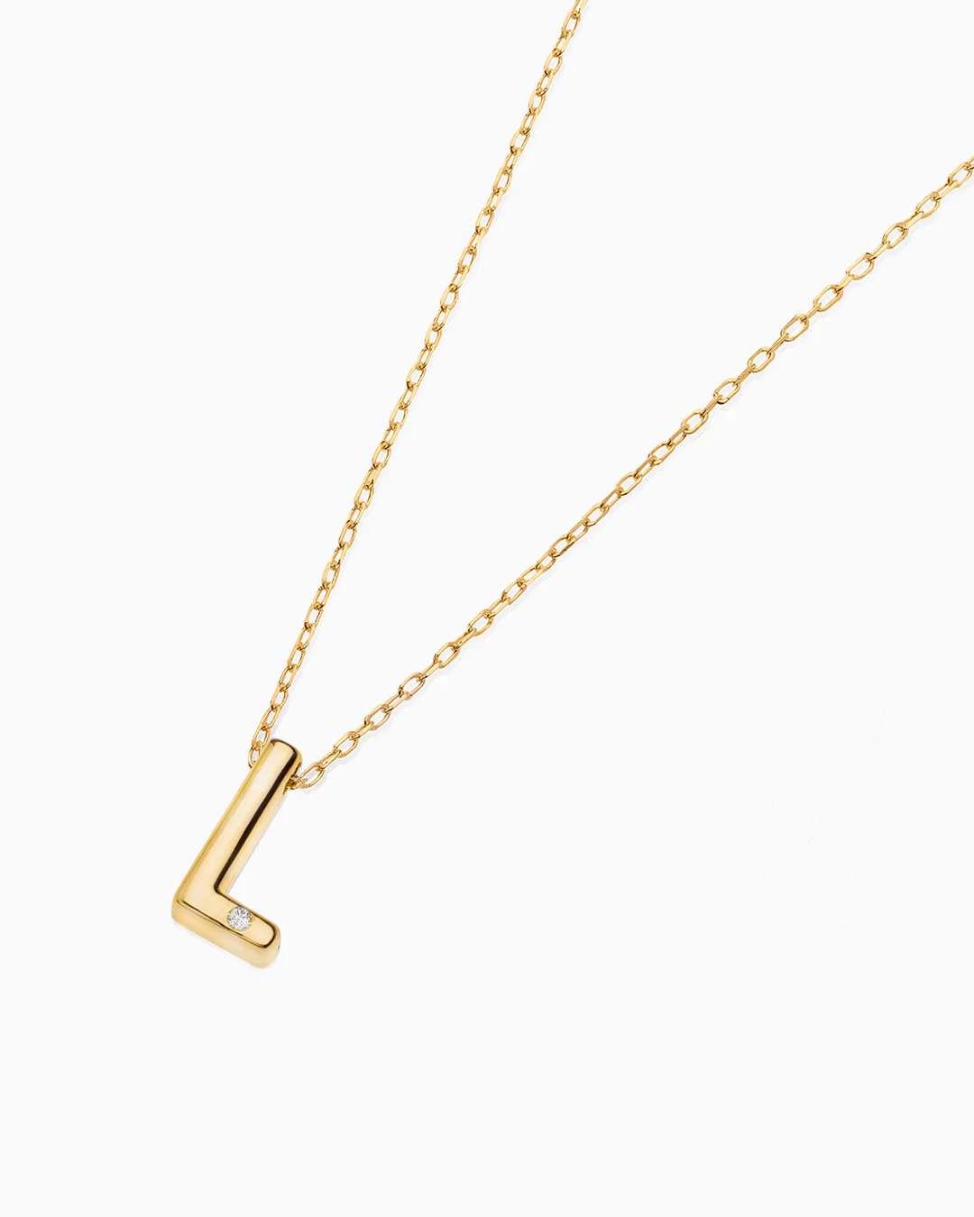 Gargantilla MY Initial Diamante en Oro Amarillo de 18 Kt