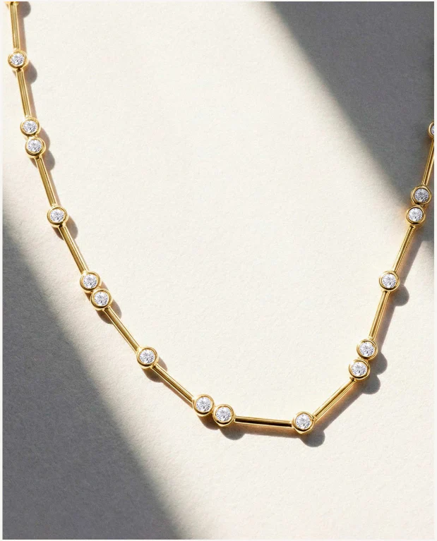 Gargantilla Origine Liée de Diamantes en Oro Amarillo de 18 Kt - Image 5
