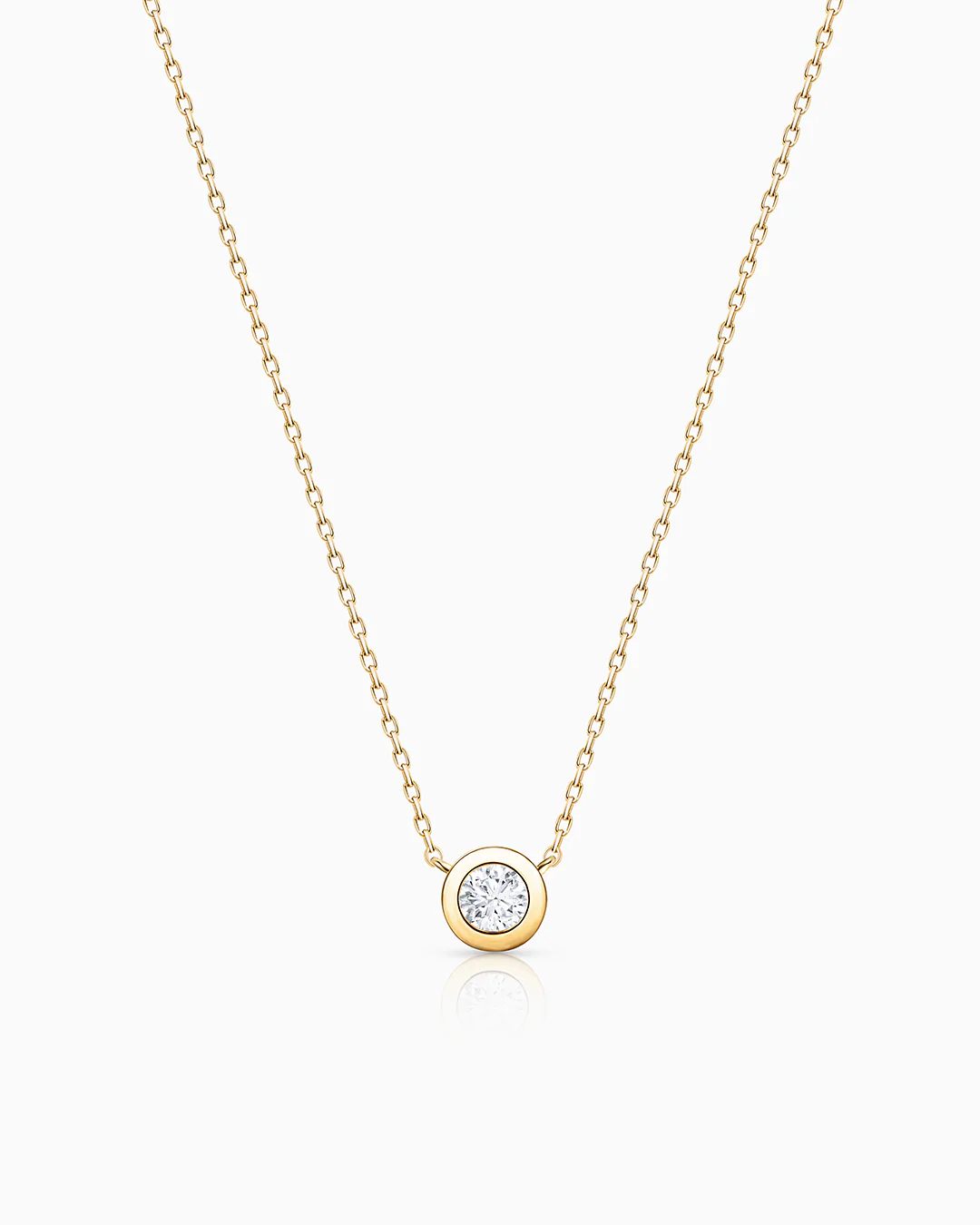 Gargantilla Origine Solitaire de Diamante 0,20 Cts. en Oro Amarillo de 18 Kt - Image 4