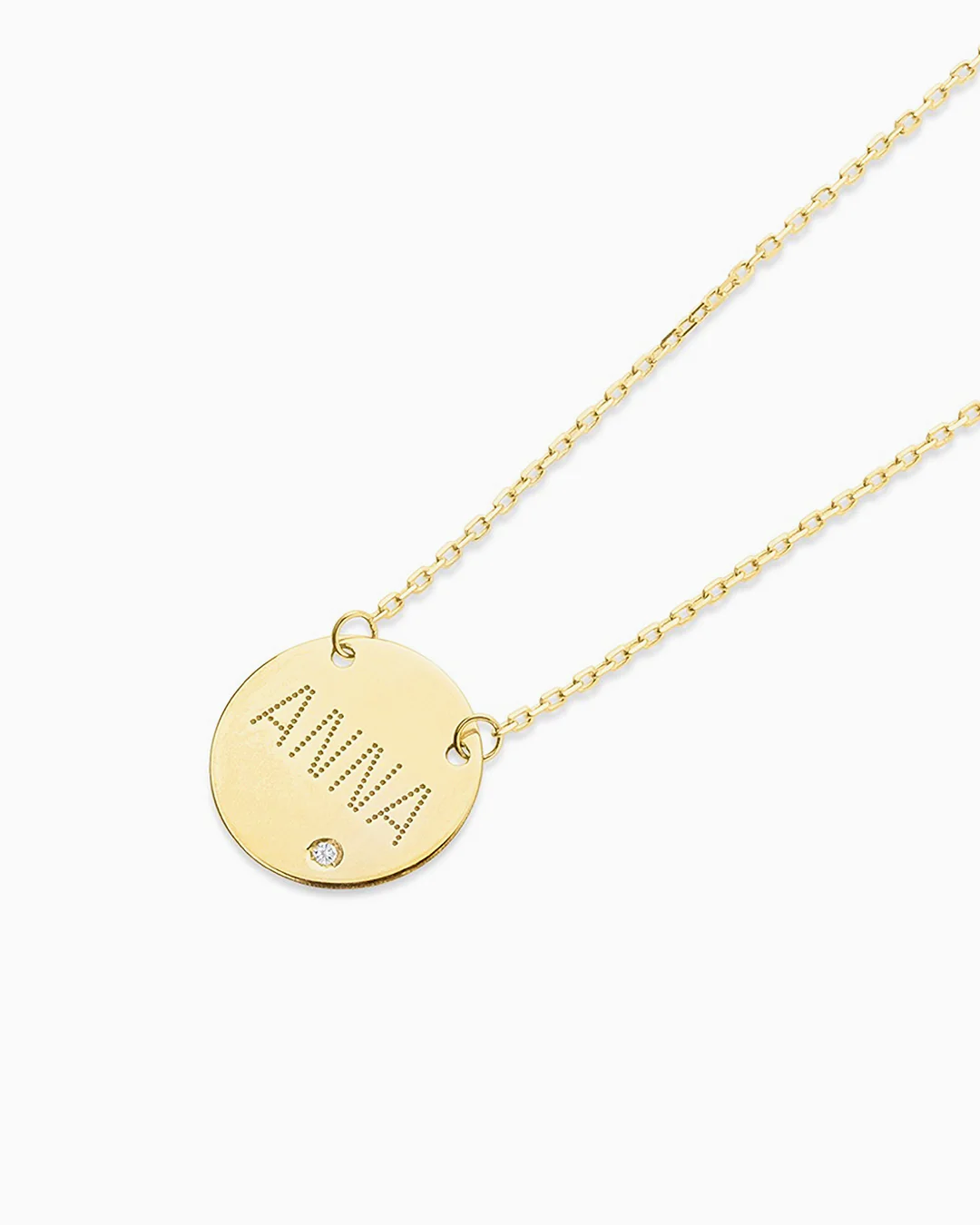 Gargantilla Personalizable Anna en Oro Amarillo de 18 Kt