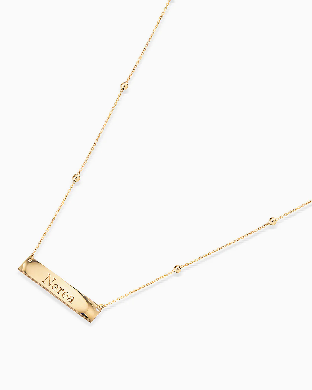 Gargantilla Personalizable Nombre BS en Oro Amarillo de 18 Kt - Image 4