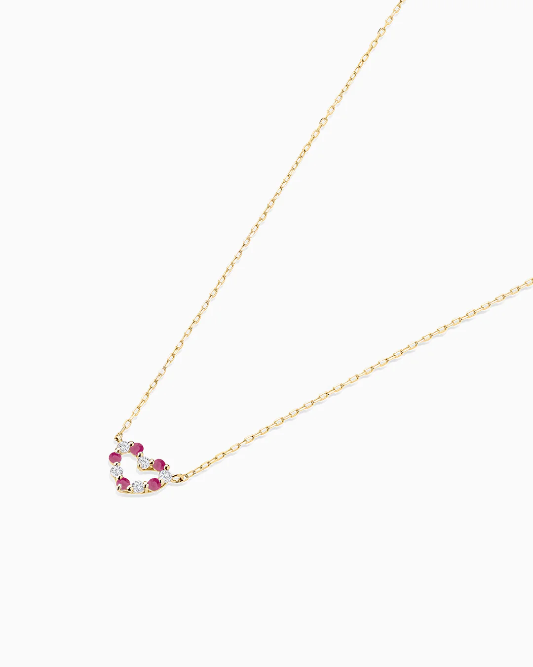 Gargantilla Petite Diamonds Heart Love Edition en Oro Amarillo de 18 Kt - Image 3