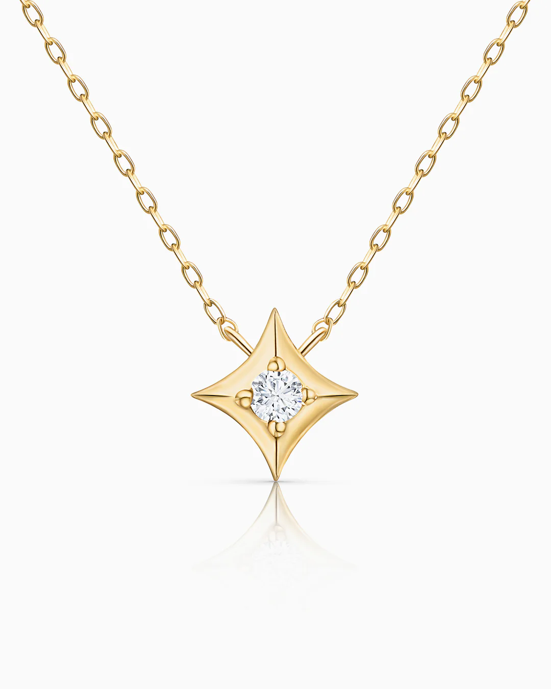 Gargantilla Rosa de los Vientos Hadar en Oro Amarillo de 18 Kt