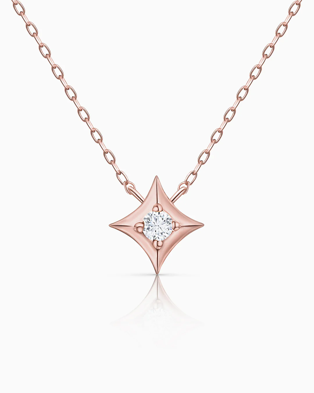 Gargantilla Rosa de los Vientos Hadar en Oro Rosa de 18 Kt