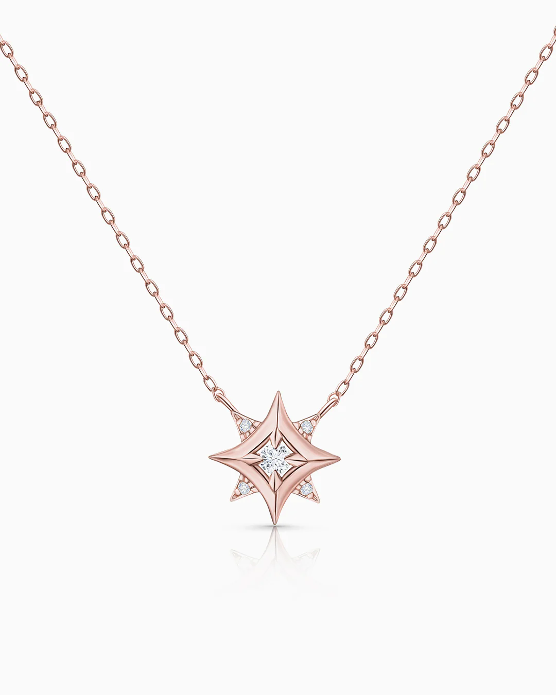 Gargantilla Rosa de los Vientos Mimosa en Oro Rosa de 18 Kt - Image 4