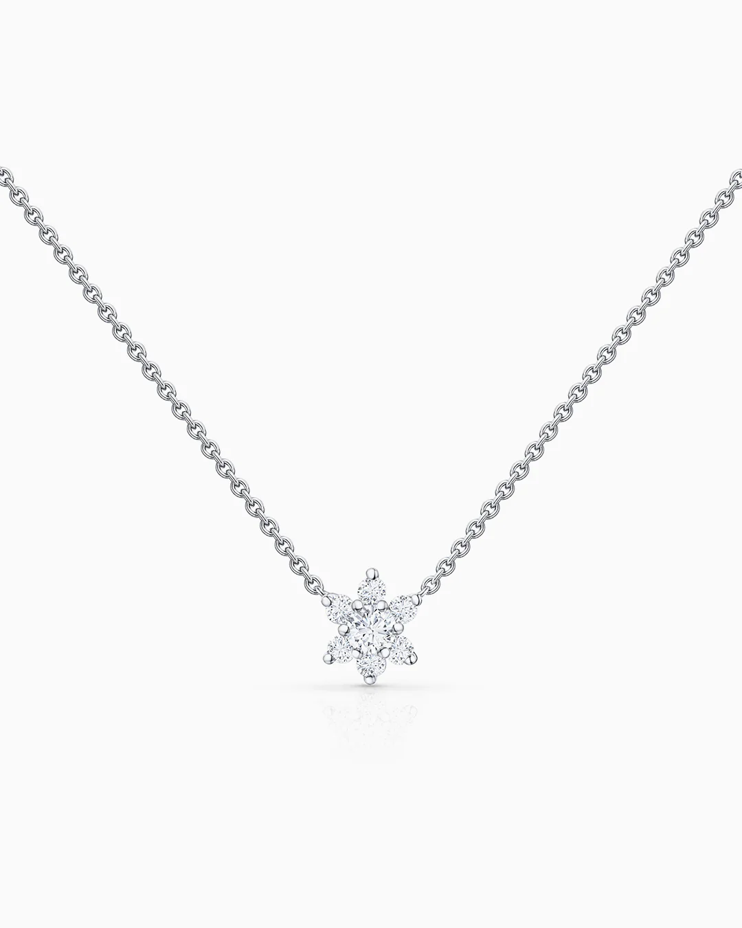 Gargantilla Rosette de Diamantes en Oro Blanco de 18 Kt - Image 2
