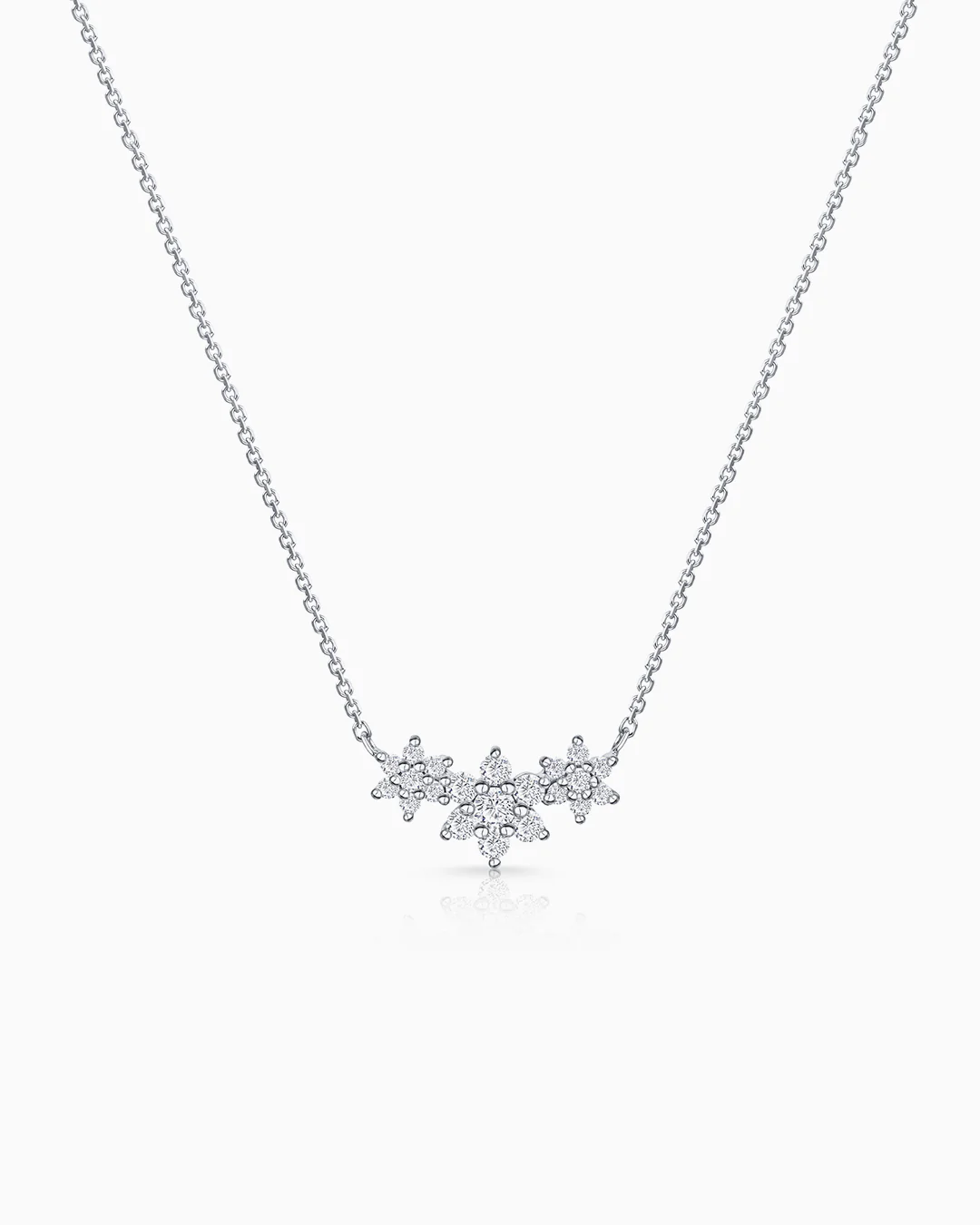 Gargantilla Rosette Trilogy de Diamantes en Oro Blanco de 18 Kt - Image 4