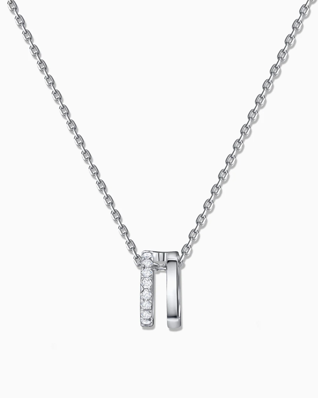 Gargantilla Selene de Diamantes en Oro Blanco de 18 Kt