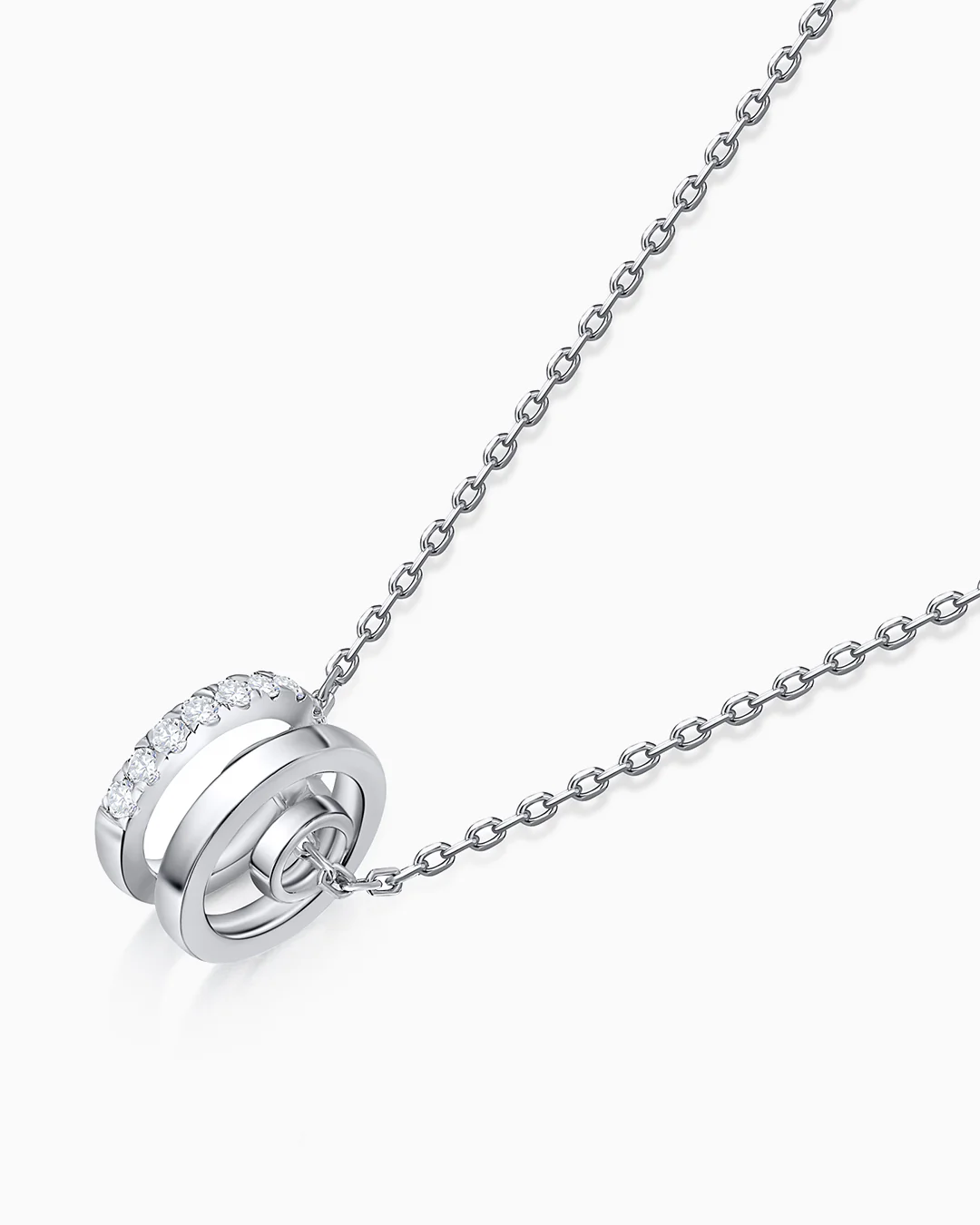 Gargantilla Selene de Diamantes en Oro Blanco de 18 Kt - Image 5
