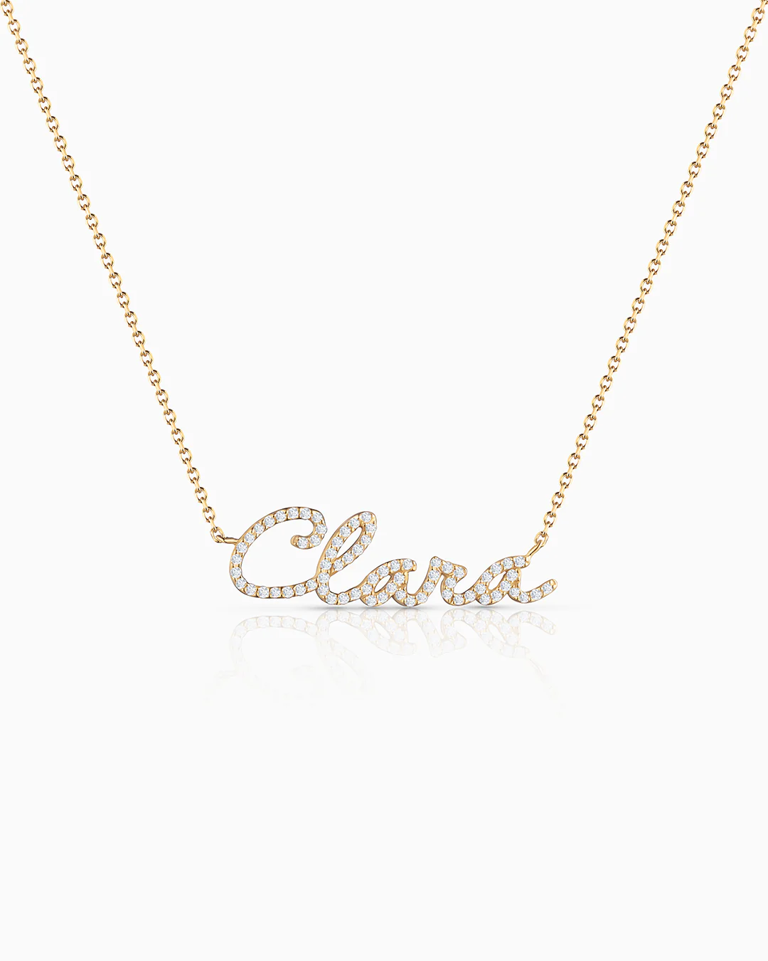 Gargantilla Signature de Diamantes en Oro Amarillo de 18 Kt - Image 4