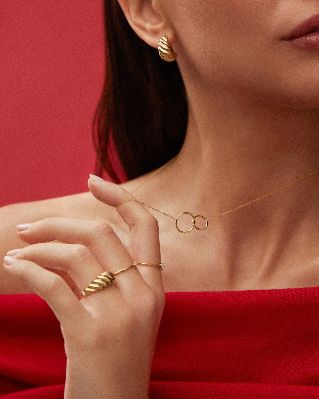 Gargantilla Unity en Oro Amarillo de 18 Kt - Image 2
