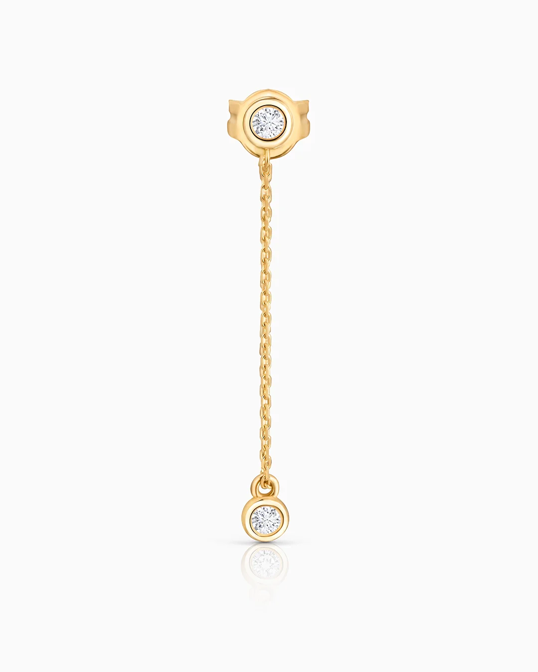 Pendiente Piercing Origine Flottante de Diamantes en Oro Amarillo de 18 Kt - Image 2
