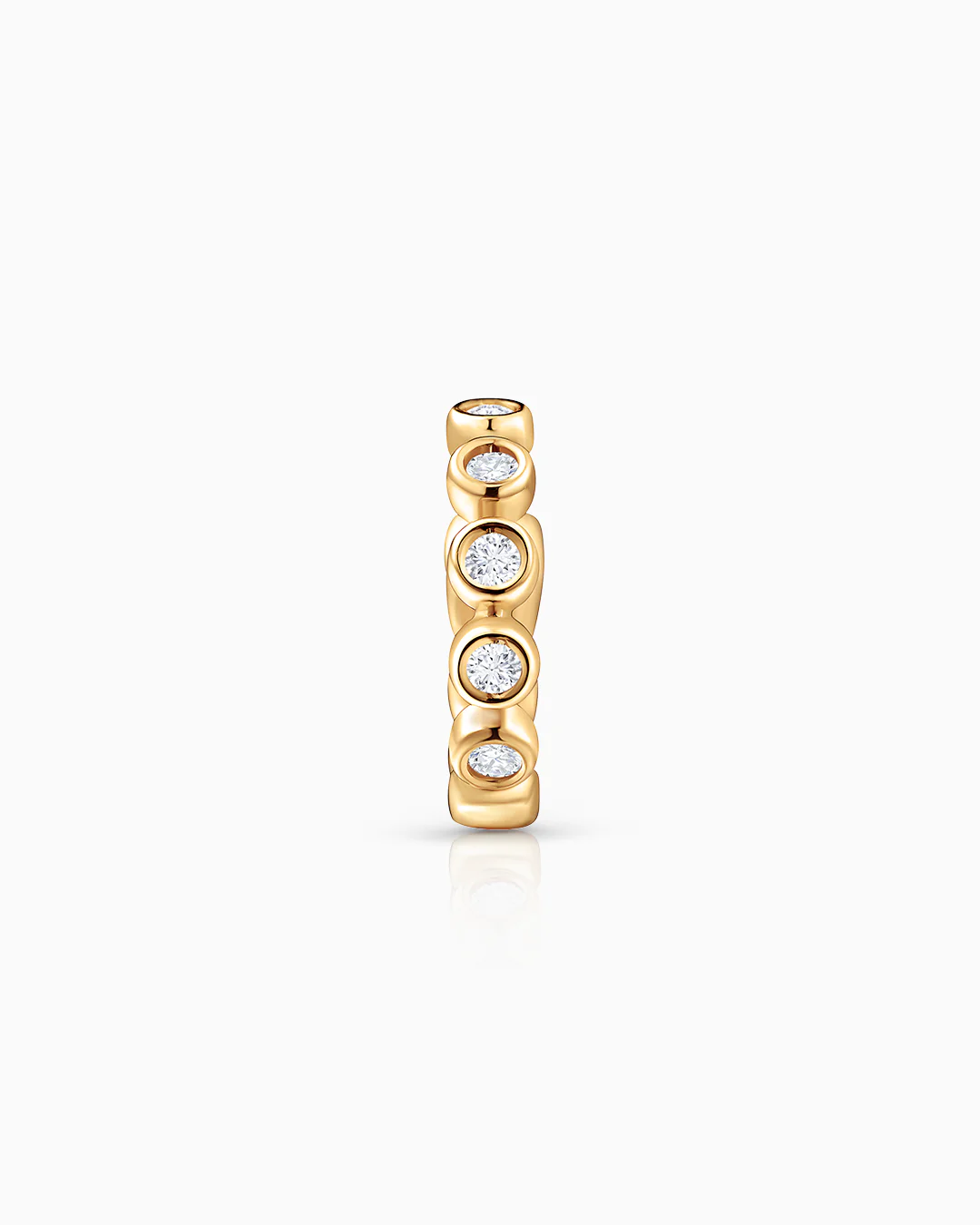 Pendiente Piercing de Aro Origine de Diamantes en Oro Amarillo de 18 Kt - Image 4