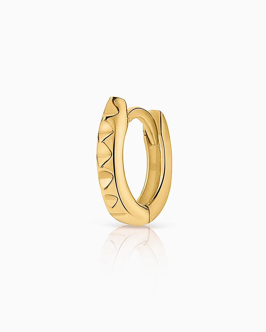 Pendiente Piercing Aro Punk en Oro Amarillo de 18 Kt