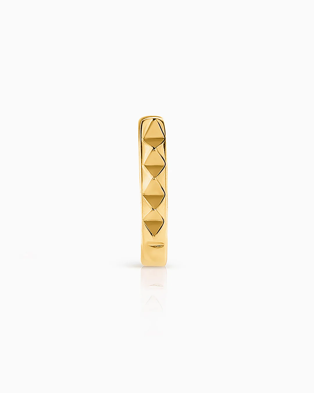 Pendiente Piercing Aro Punk en Oro Amarillo de 18 Kt - Image 4
