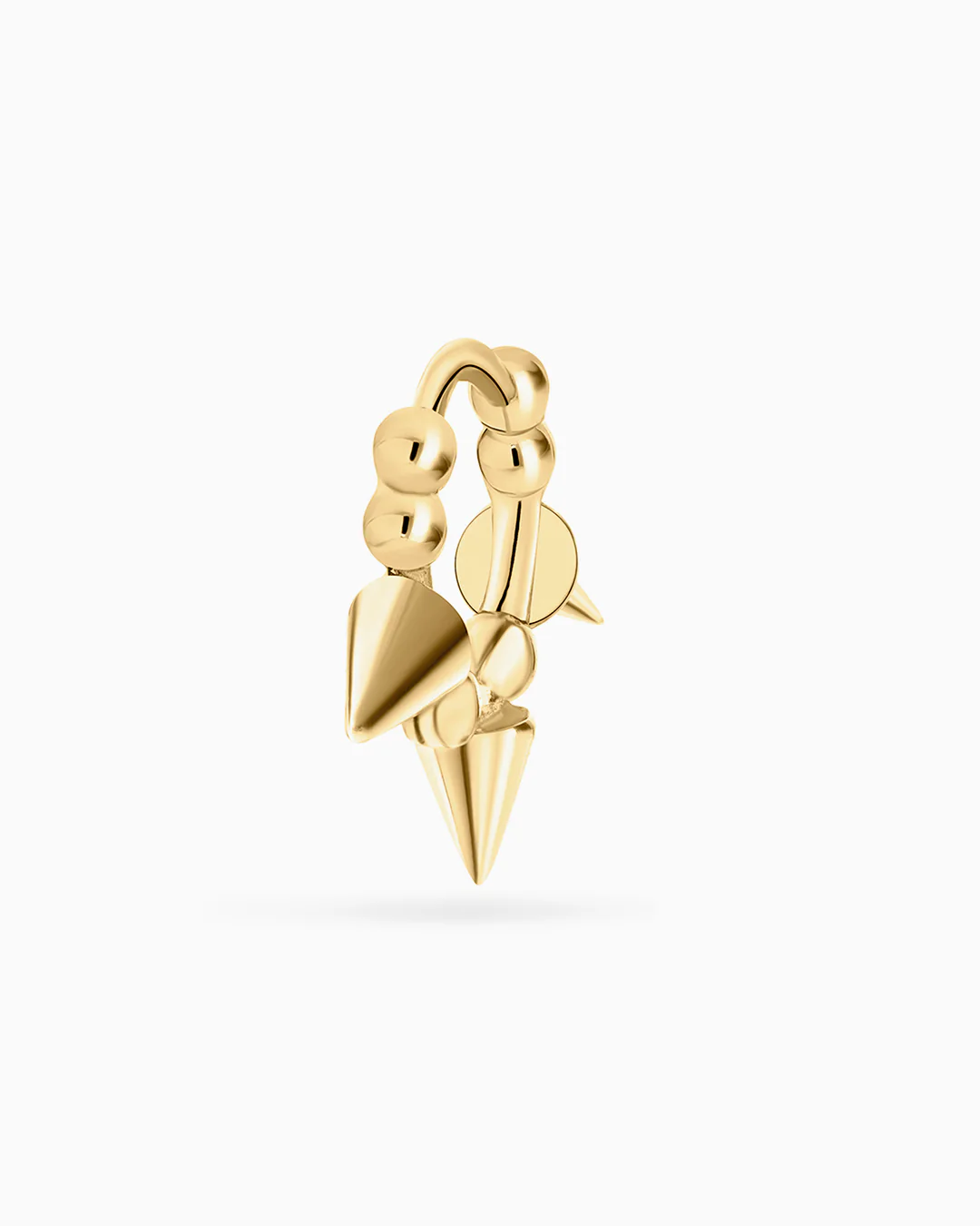 Pendiente Piercing Aro Rox en Oro Amarillo de 18 Kt - Image 4