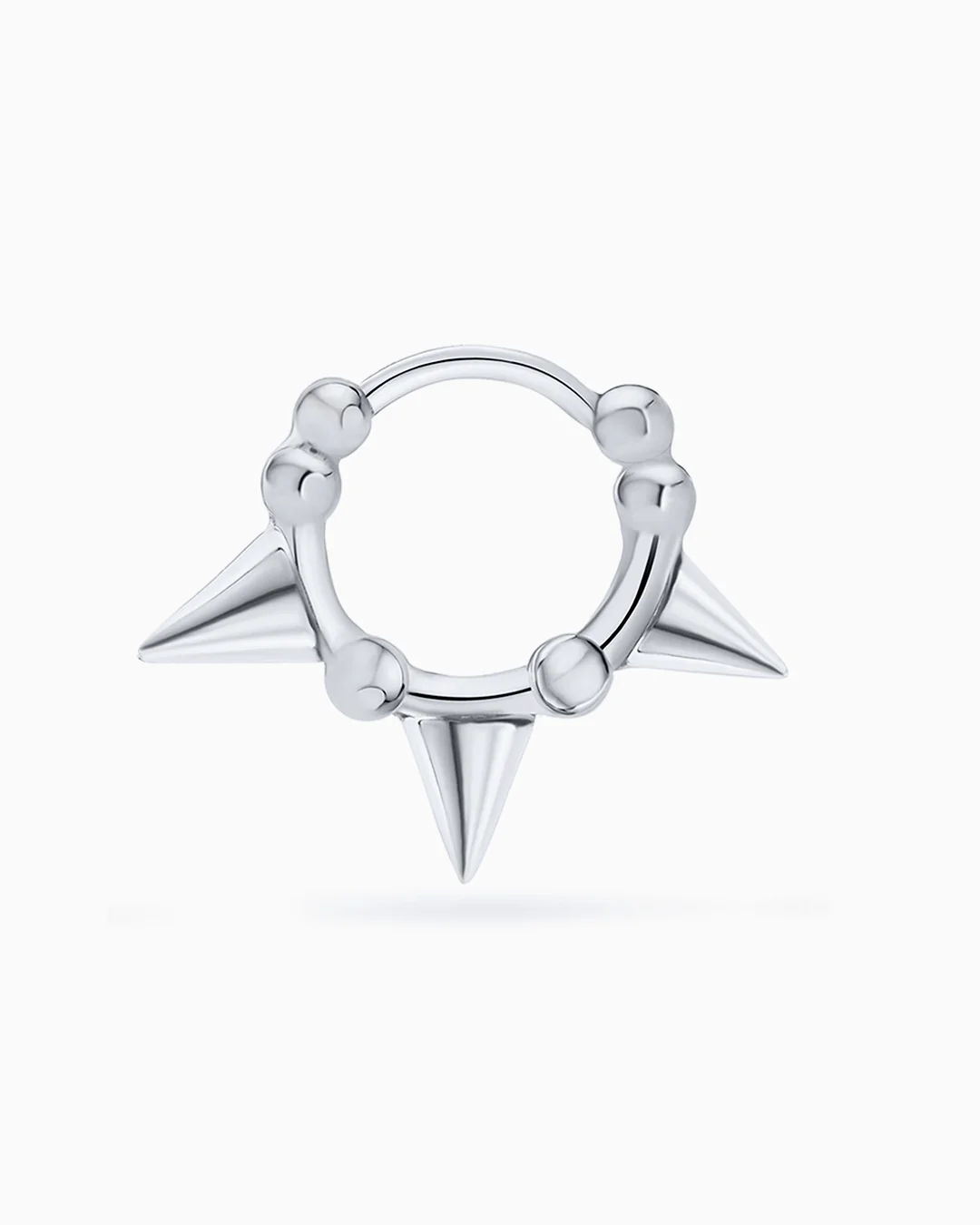Pendiente Piercing Aro Rox en Oro Blanco de 18 Kt