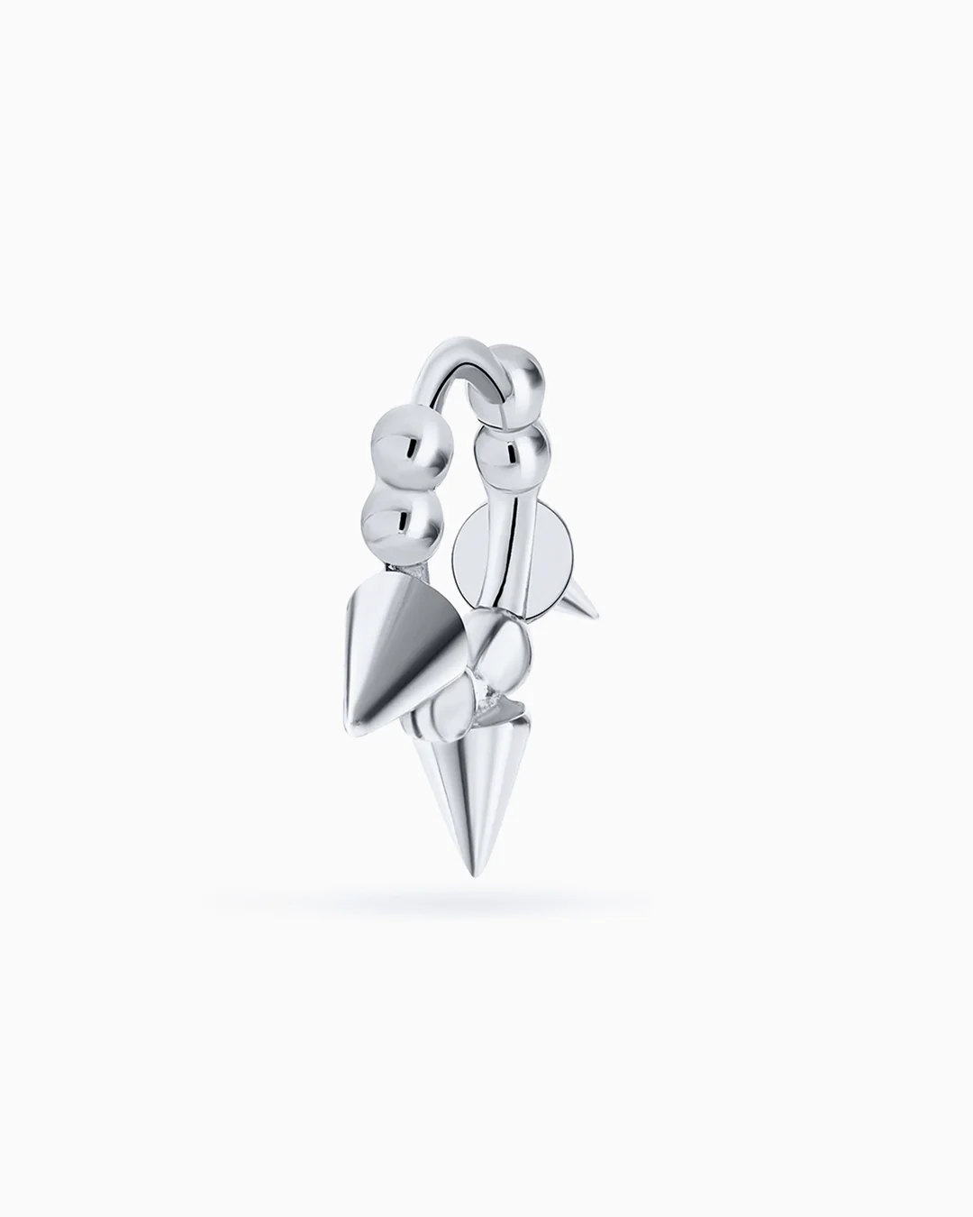 Pendiente Piercing Aro Rox en Oro Blanco de 18 Kt - Image 4