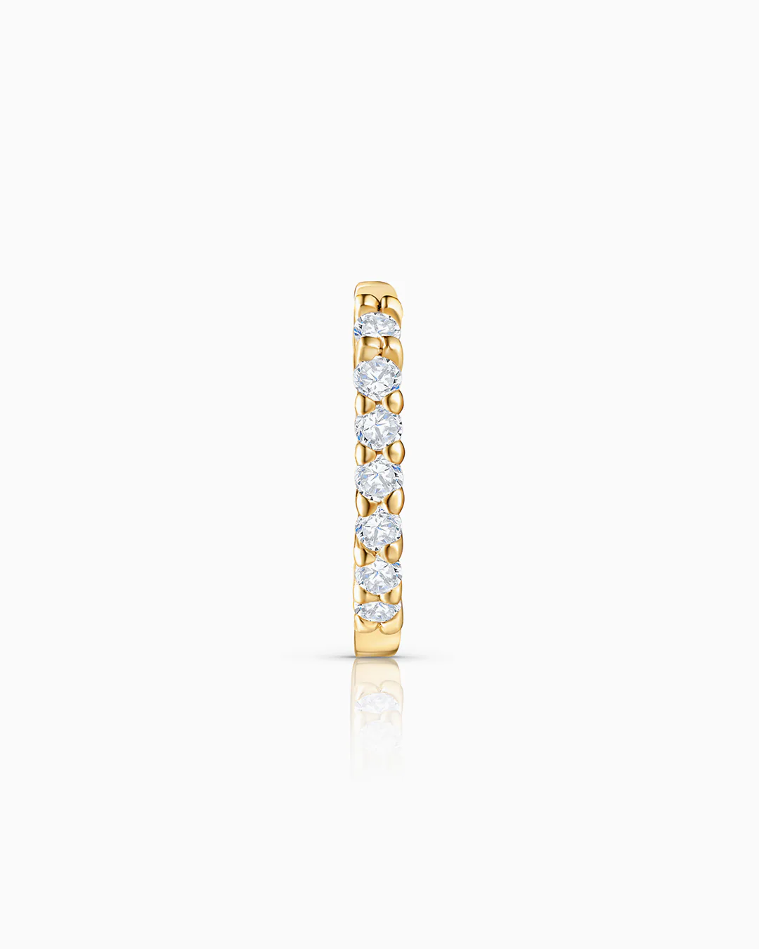 Pendiente Piercing Bold Diamonds en Oro Amarillo de 18 Kt - Image 2