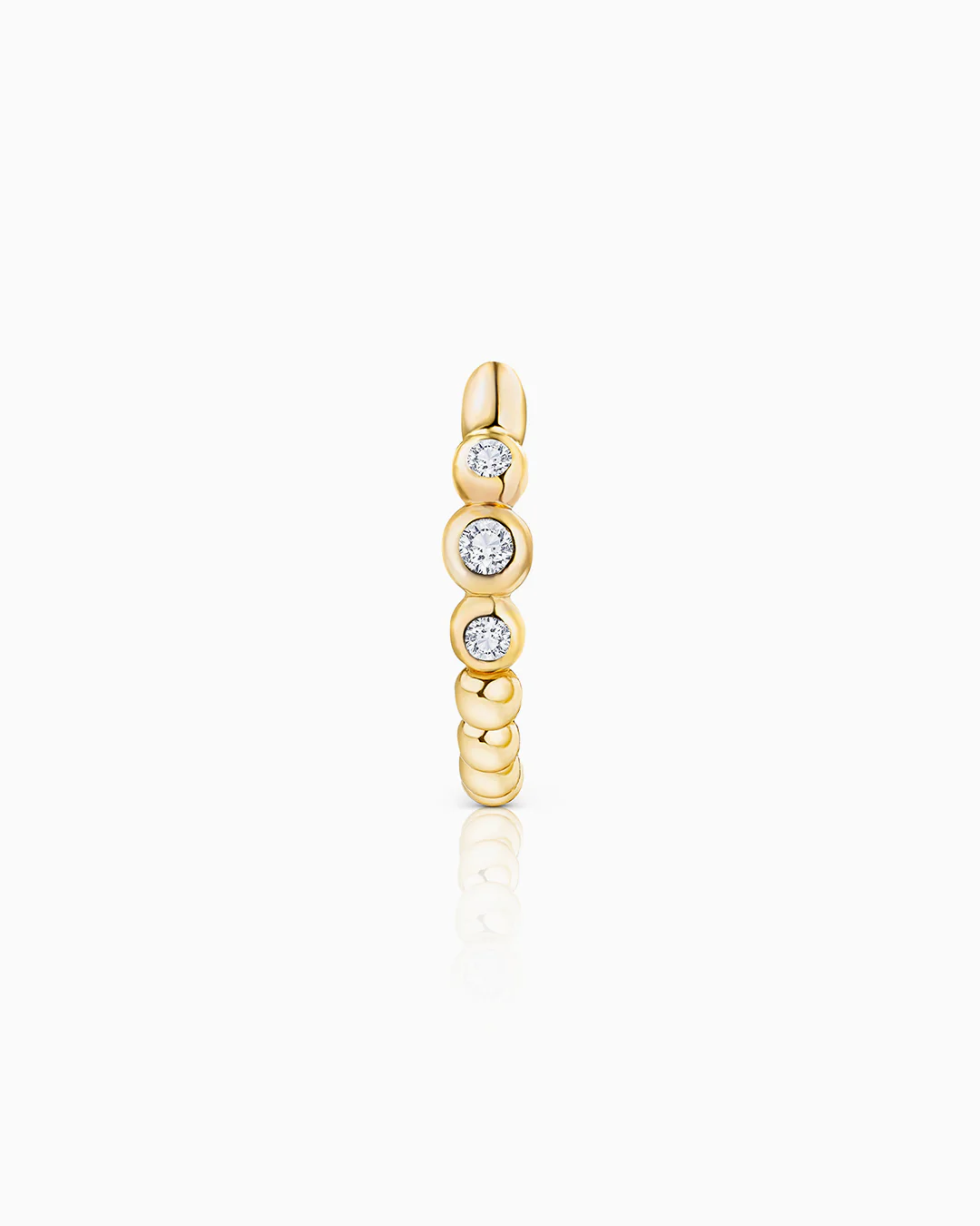 Pendiente Piercing Bubble Diamonds en Oro Amarillo de 18 Kt - Image 2