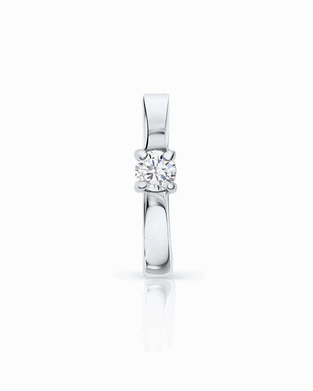 Pendiente Piercing Crax de Diamante en Oro Blanco de 18 Kt - Image 3