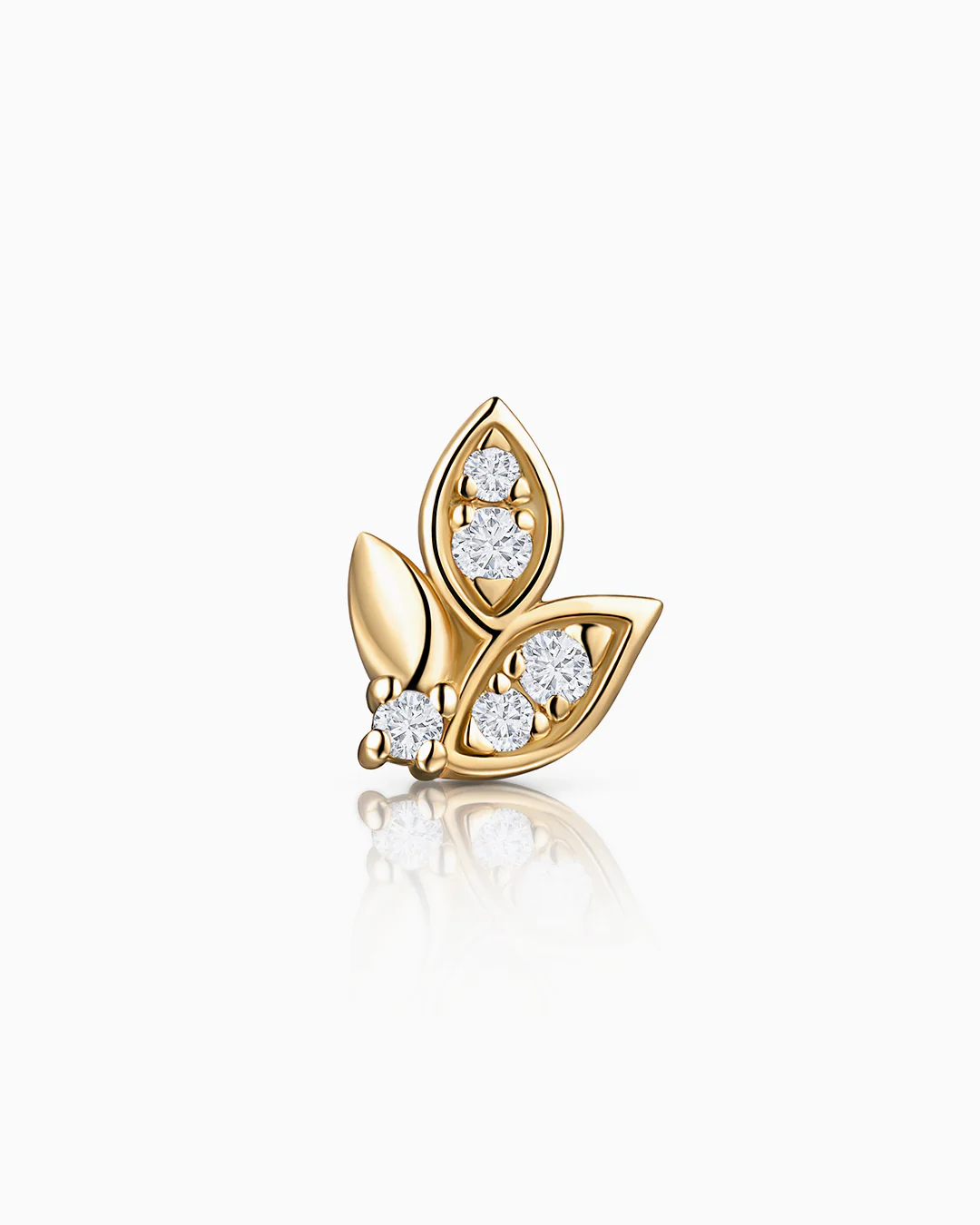 Pendiente Piercing Dafne de Diamantes en Oro Amarillo de 18 Kt - Image 3