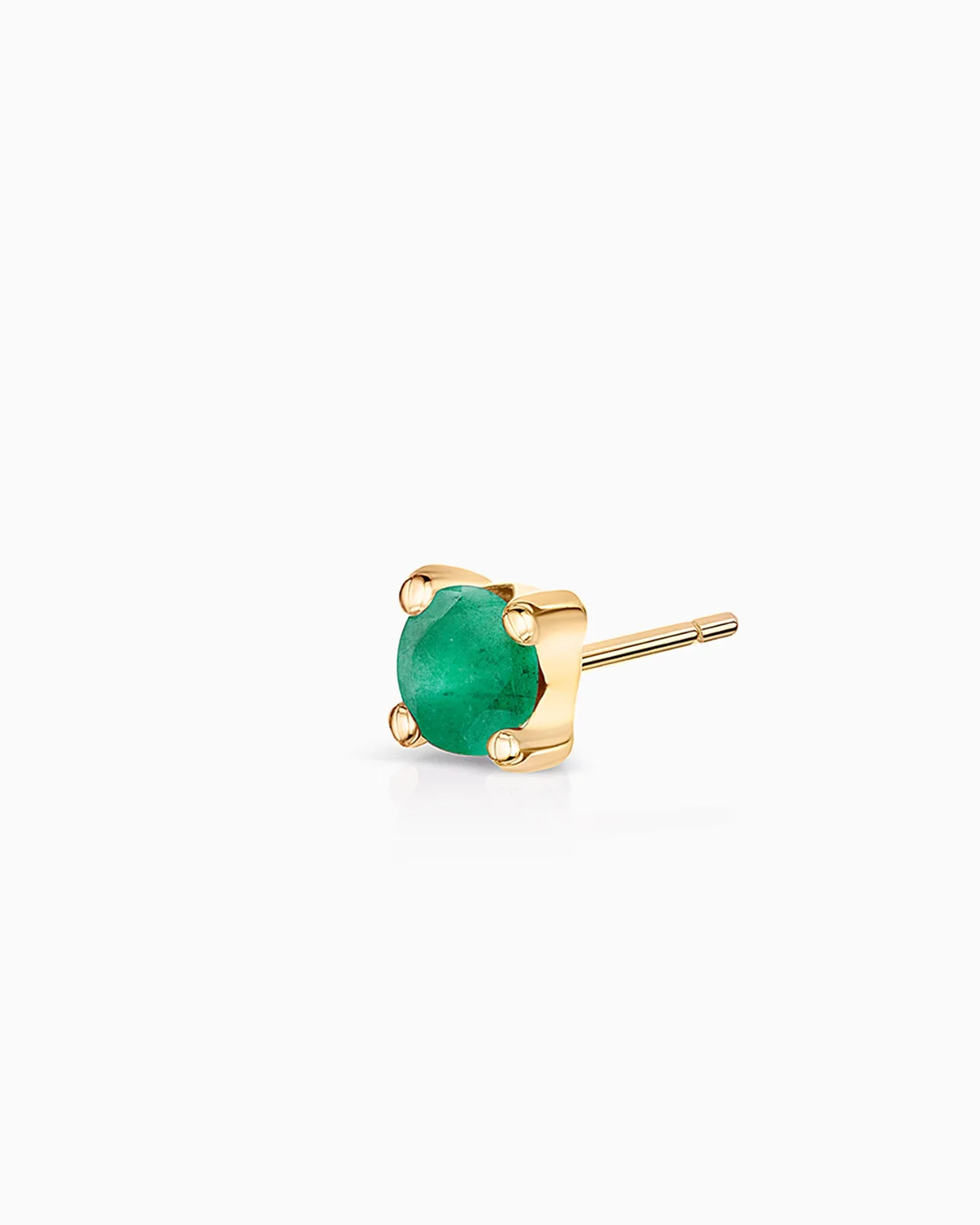 Pendiente Piercing de Esmeralda Eternity Colors Circle en Oro Amarillo de 18 Kt - Image 3