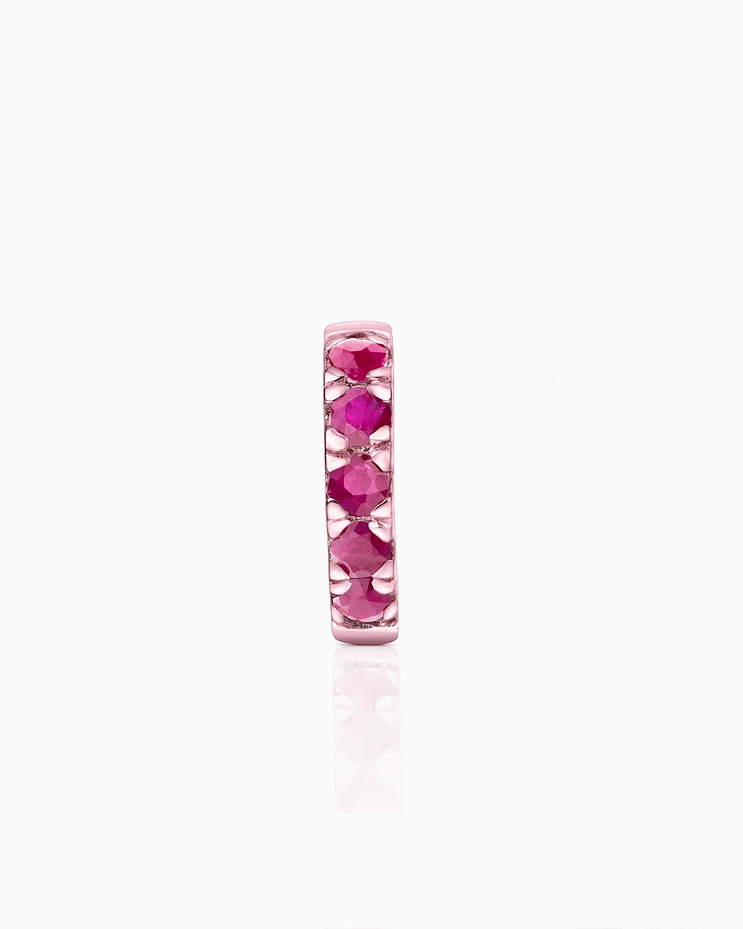 Pendiente Piercing Eternity Colors Bold de Rubí en Oro Rosa de 18 Kt - Image 3