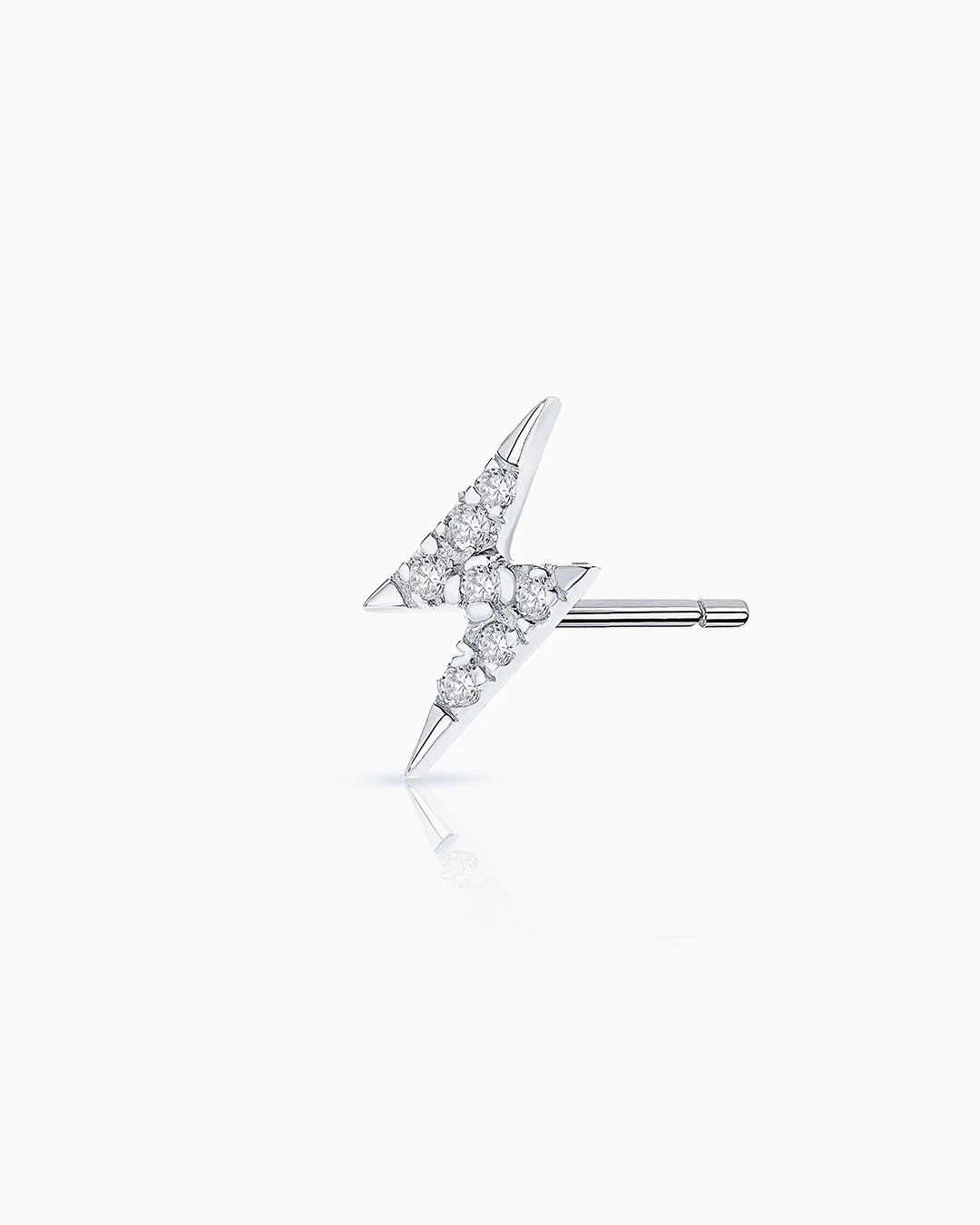 Pendiente Piercing Flash Diamonds en Oro Blanco de 18 Kt - Image 3