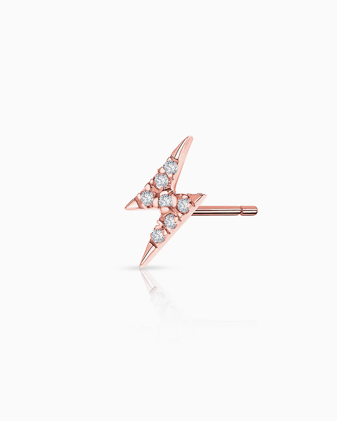 Pendiente Piercing Flash Diamonds en Oro Rosa de 18 Kt - Image 3