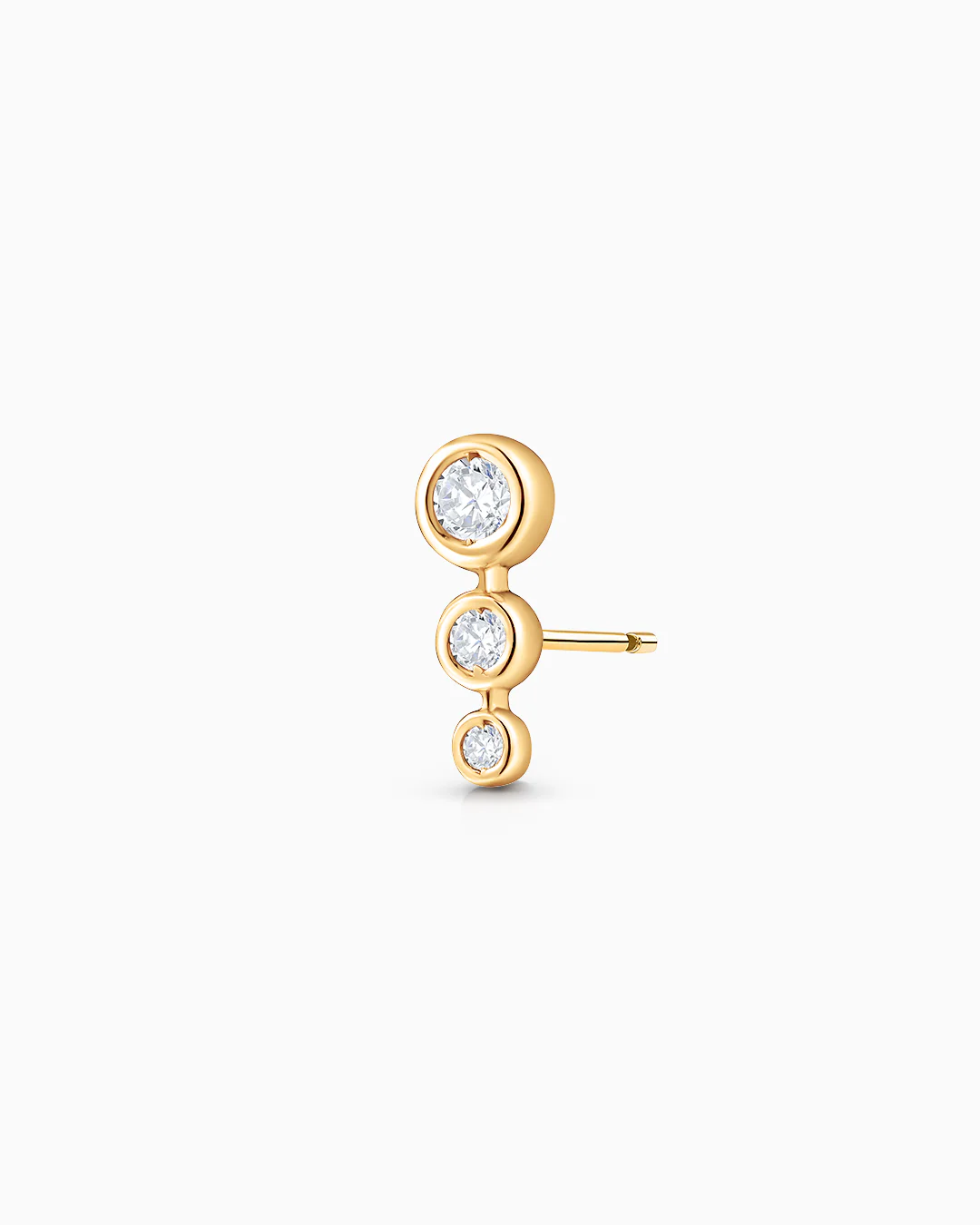 Pendiente Piercing Origine de Diamantes en Oro Amarillo de 18 Kt - Image 4