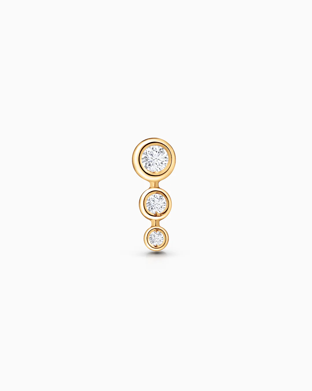 Pendiente Piercing Origine de Diamantes en Oro Amarillo de 18 Kt - Image 5
