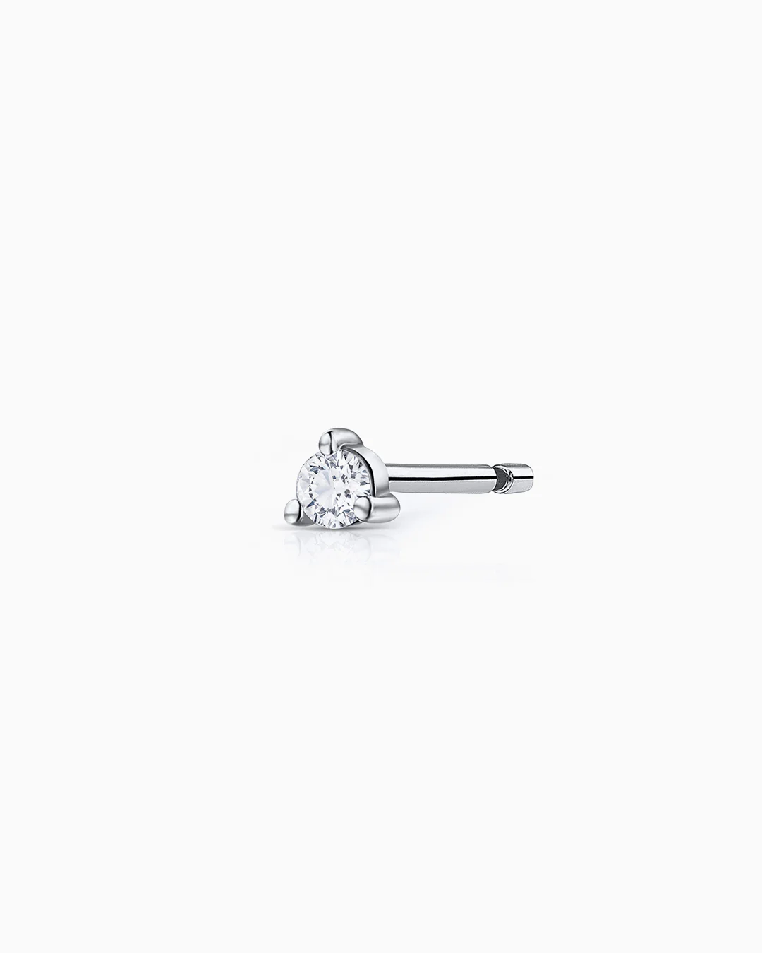 Pendiente Piercing Petit Caprice de Diamante en Oro Blanco de 18 Kt - Image 4